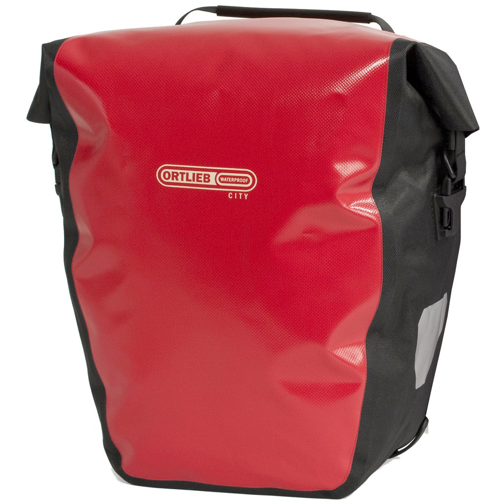 Produktbild von ORTLIEB Back-Roller City - QL1 Fahrradtasche (Paar) - 2x20L - rot-schwarz