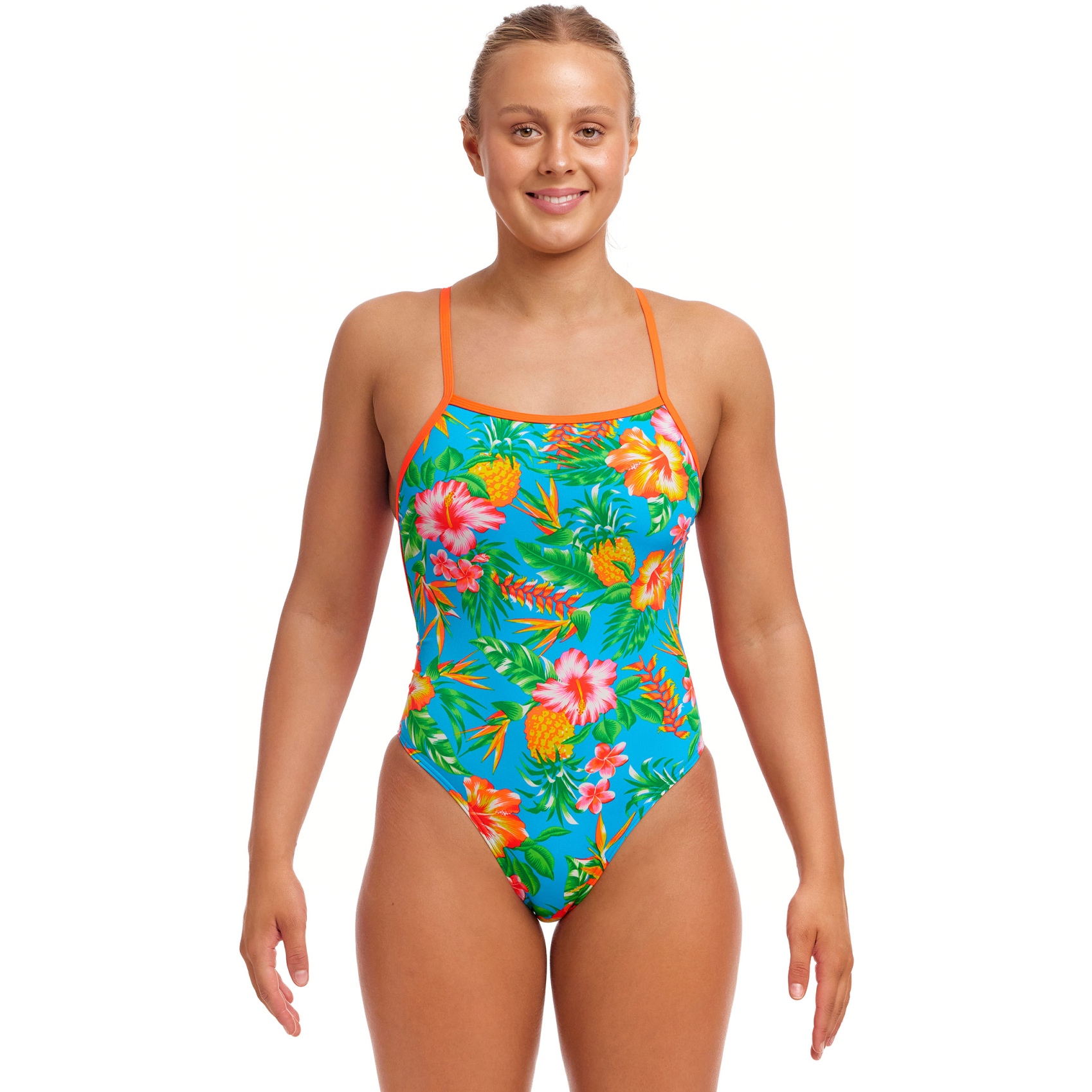 Funkita Single Strength Eco One Piece Swimsuit Women - Blue Hawaii