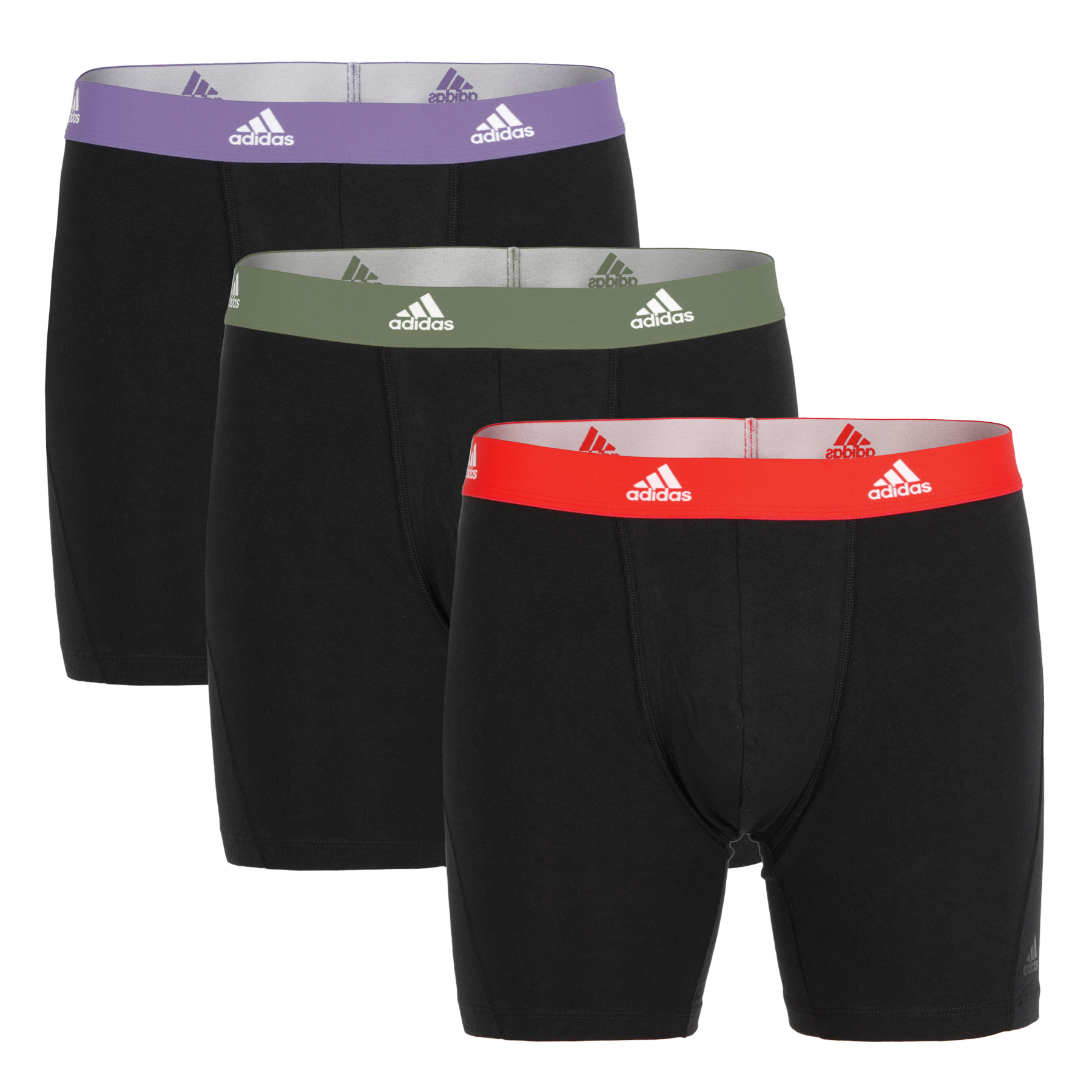 Picture of adidas Sports Underwear Active Flex Cotton Boxer Brief Men - 3 Pack - 079-black/multicolor