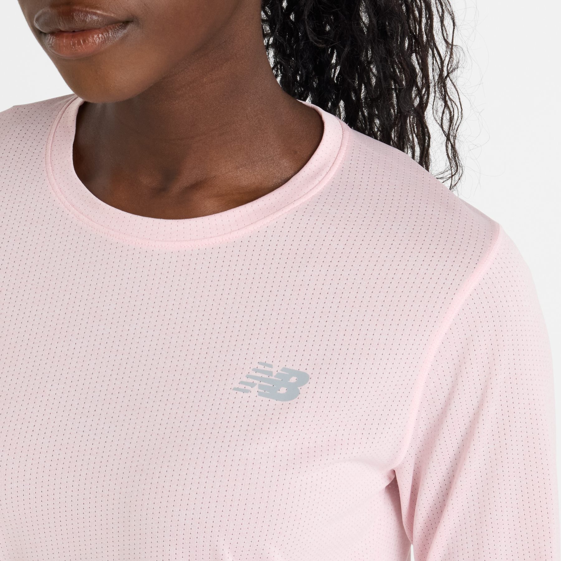 New Balance Athletics Longsleeve Shirt Women - Rose Sugar