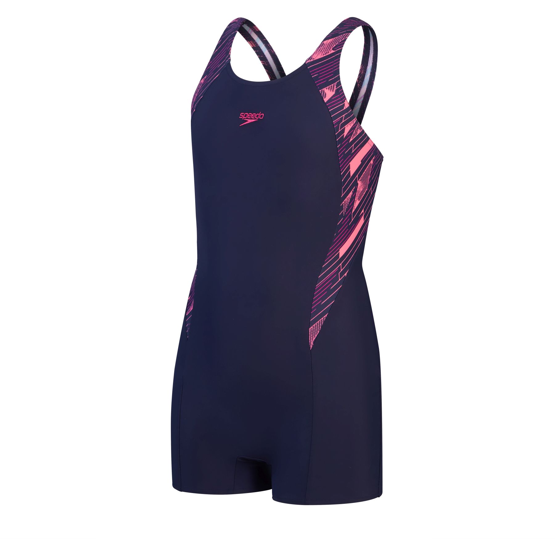 Picture of Speedo Hyper Boom Splice Legsuit Girls - true navy/electric pink/fandango pink