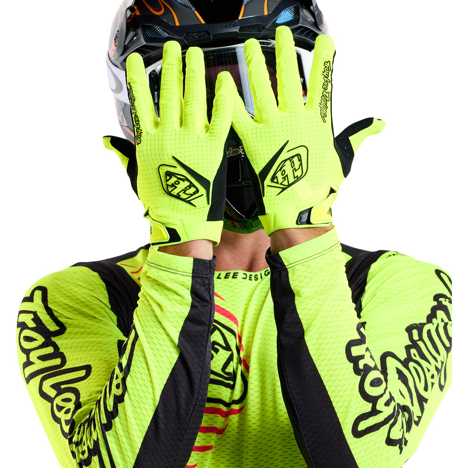 Troy Lee Designs Air Gloves - Mono Flo Yellow | BIKE24