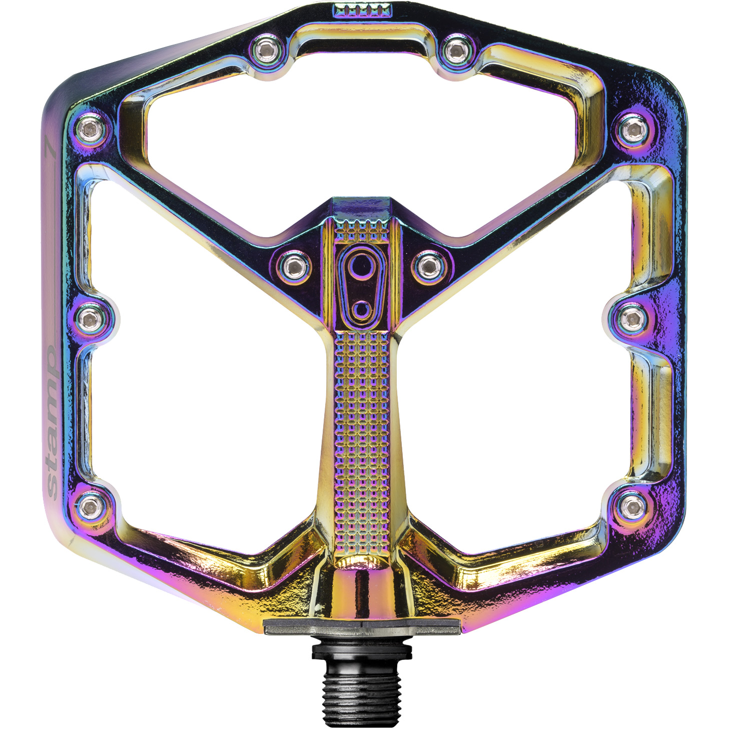 Picture of Crankbrothers Stamp 7 Large Flat Pedals - Limited Edition - oil slick