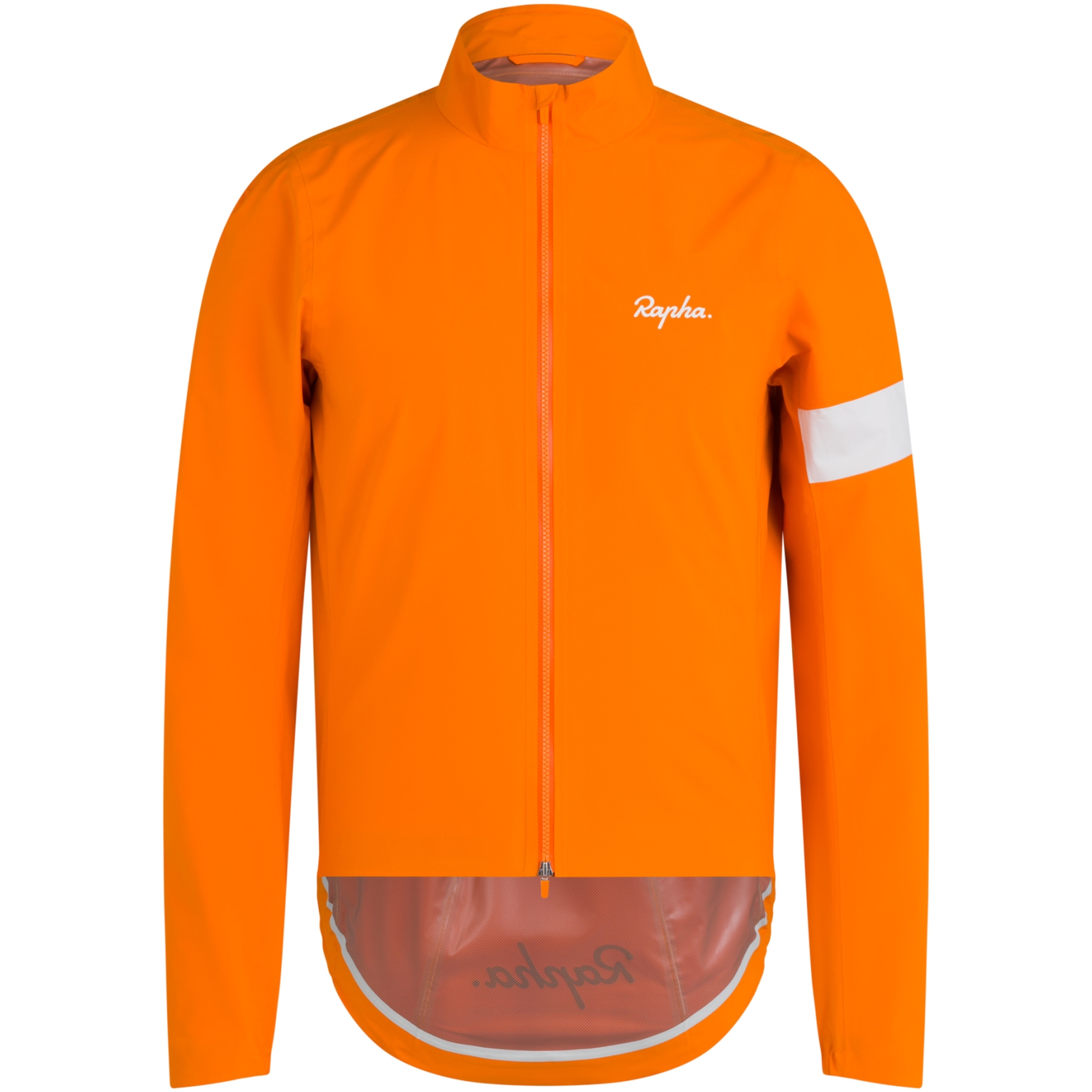 Мужская дождевальная куртка Rapha Core - ярко-оранжевая/белая