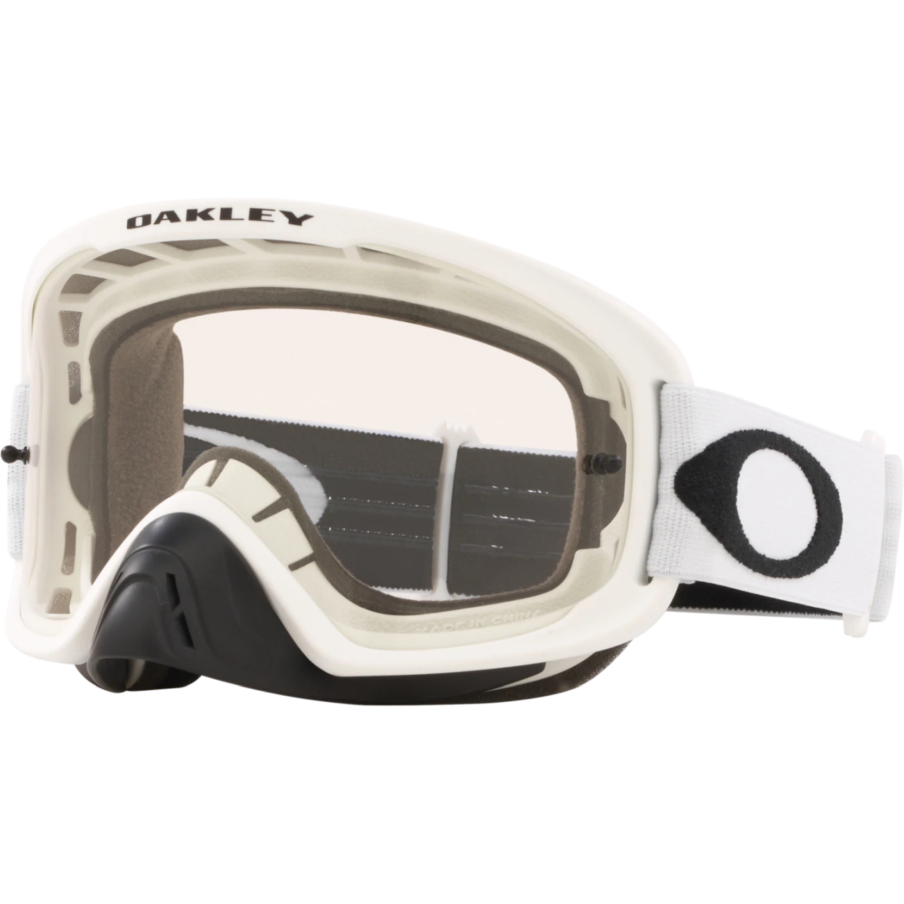 Image of Oakley O-Frame 2.0 PRO MX Goggles - Matte White/Clear - OO7115-02
