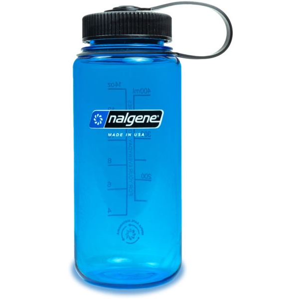 Productfoto van Nalgene Wide Mouth Sustain Drinkfles - 0,5l - blauw