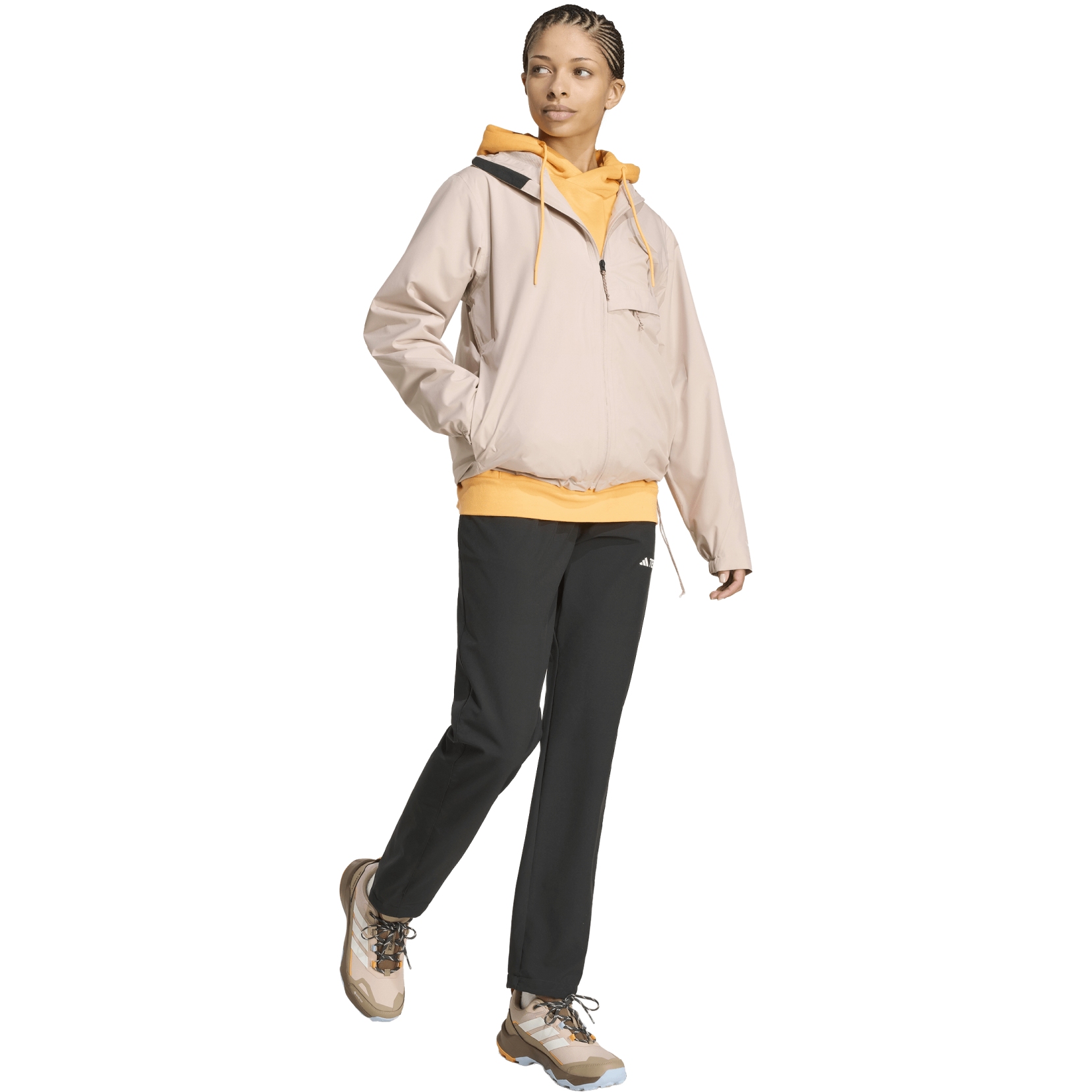 adidas Multi Light 2L CLIMAPROOF Rain Jacket Women - wonder taupe