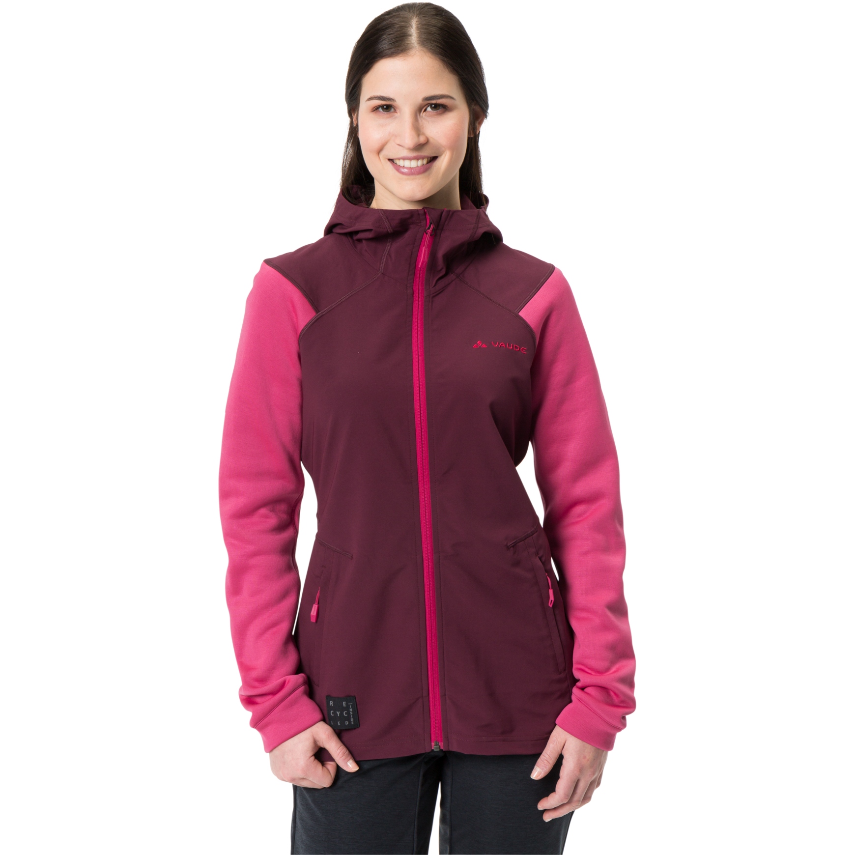 Vaude Tremalzo Hooded Jacket Women - crimson red | BIKE24