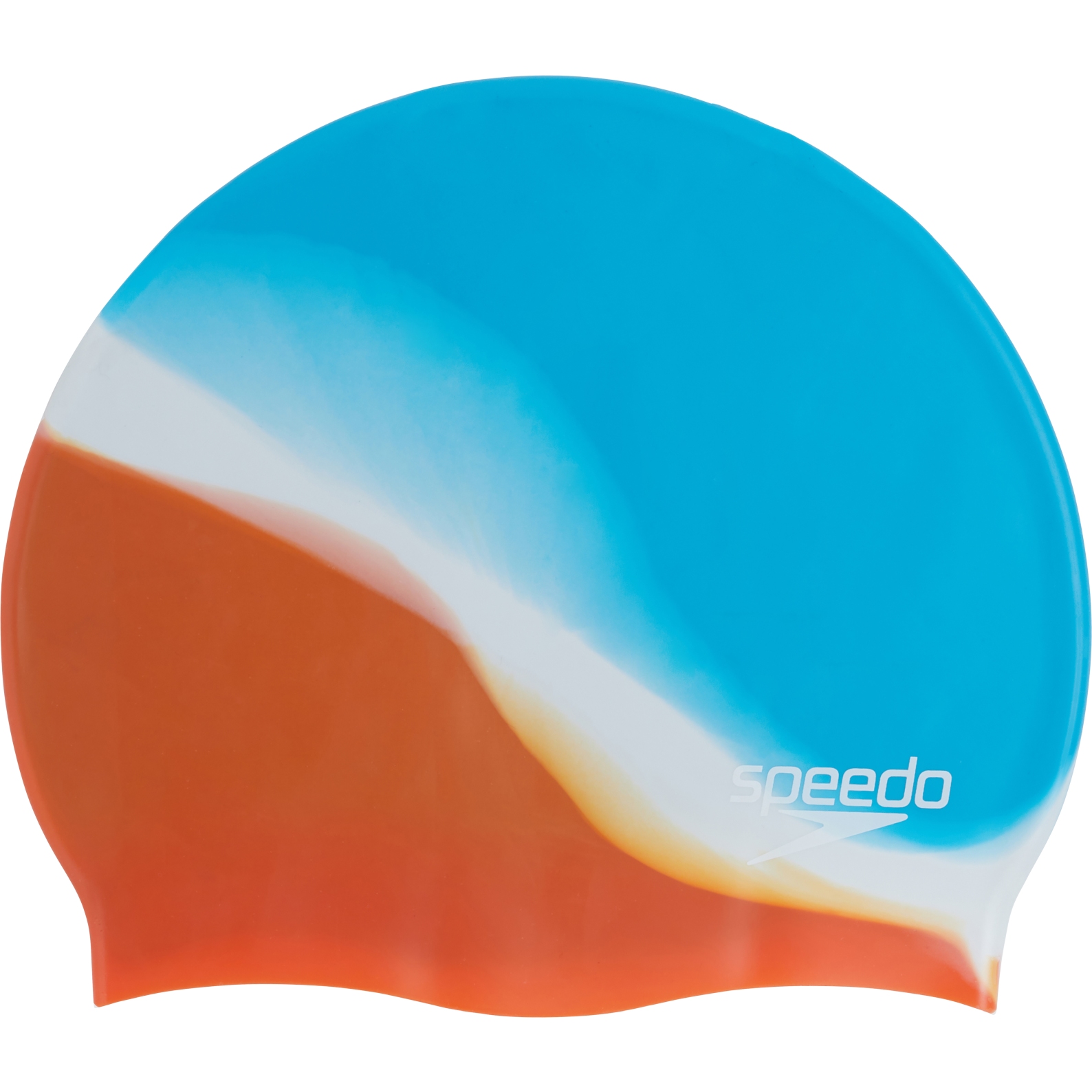 Picture of Speedo Multi Colour Silicone Cap - hypersonic blue/volcanic orange