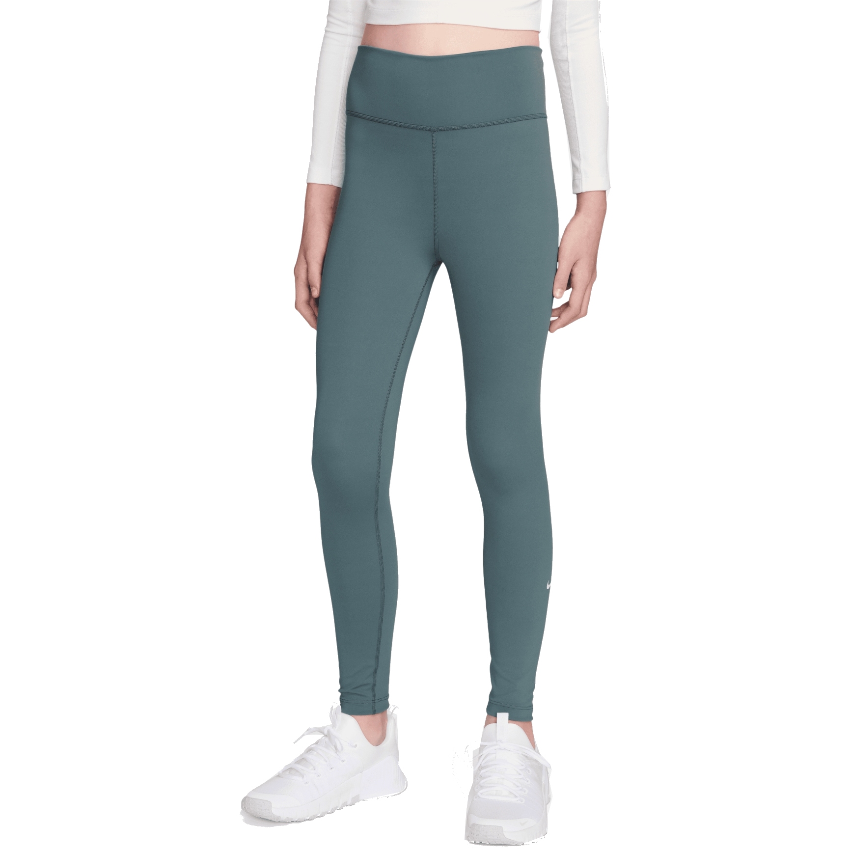 grey and lime green nike leggings