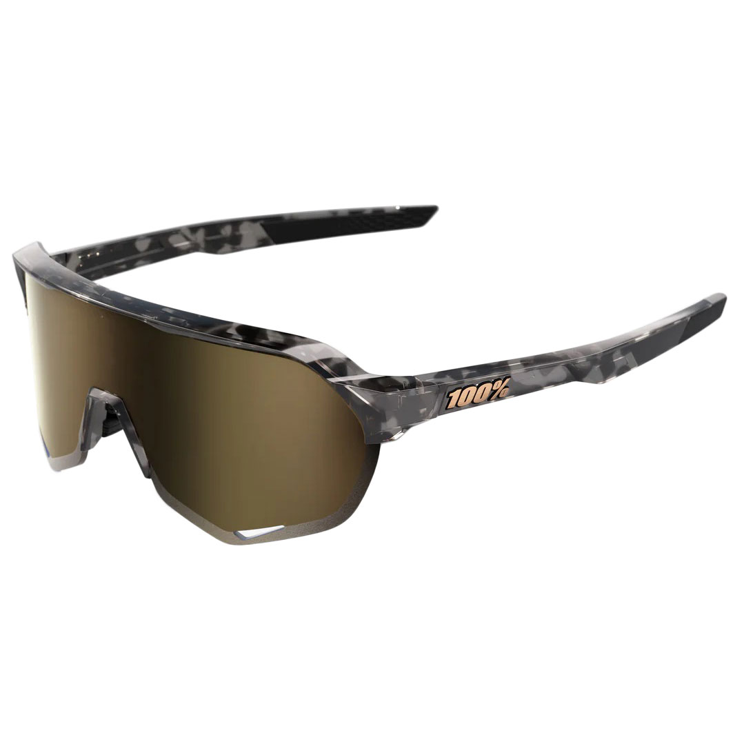 Productfoto van 100% S2 Bril - Mirror Lens - Gloss Black Havana / Soft Gold Mirror + Clear