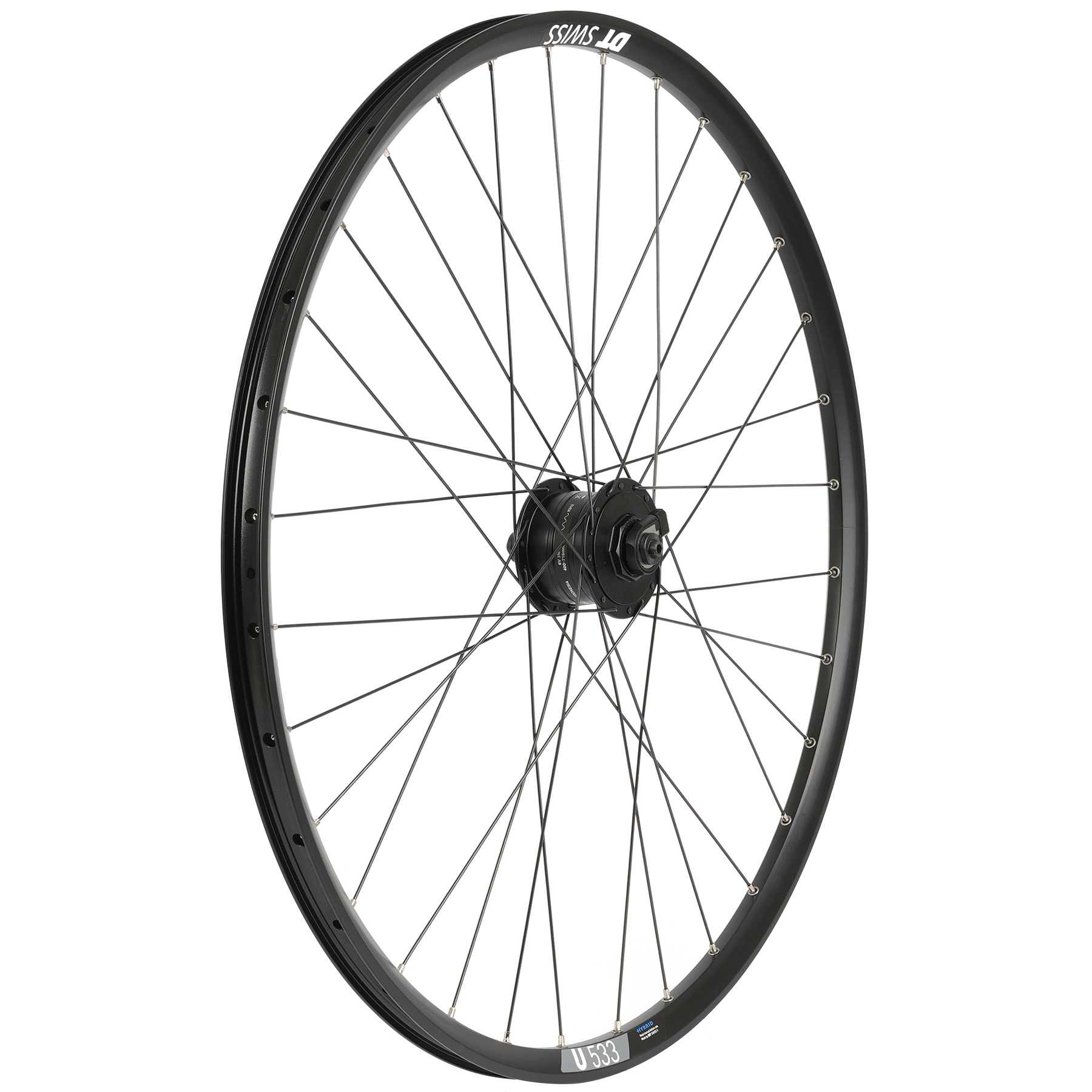 Produktbild von Shimano | DT Swiss DH-3D37 | U 533 - 28&quot; Vorderrad mit Nabendynamo - Centerlock | 10x100mm | QR