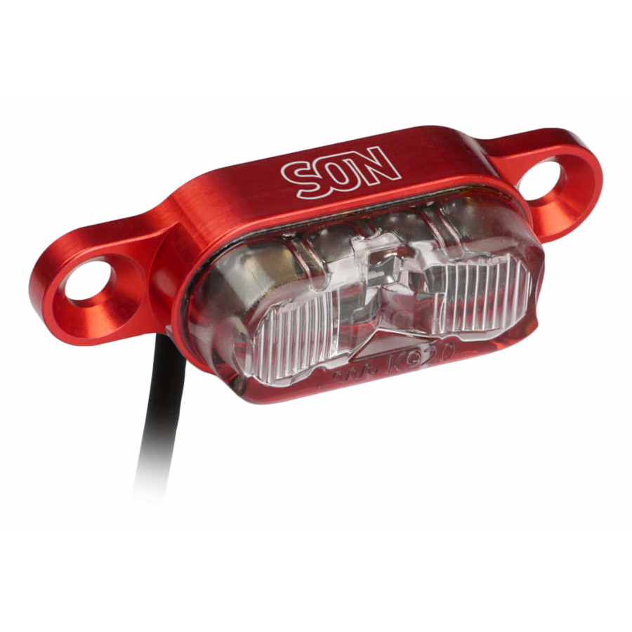Picture of SON Rear Light DC for Pedelecs - Carrier Mounting - DC 6-12V - red / clear