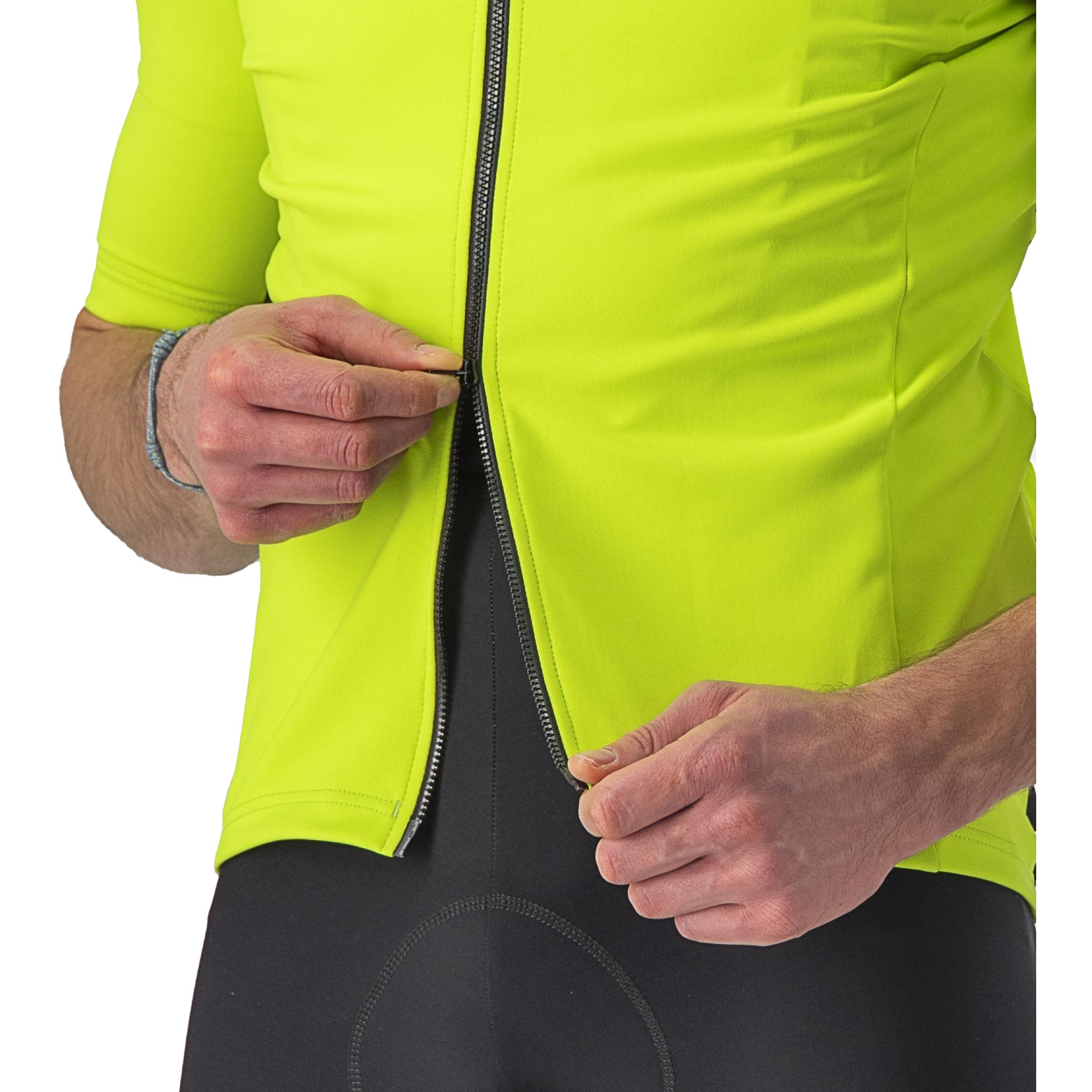 Castelli Perfetto RoS 2 Wind Jersey Men - electric lime 383 | BIKE24