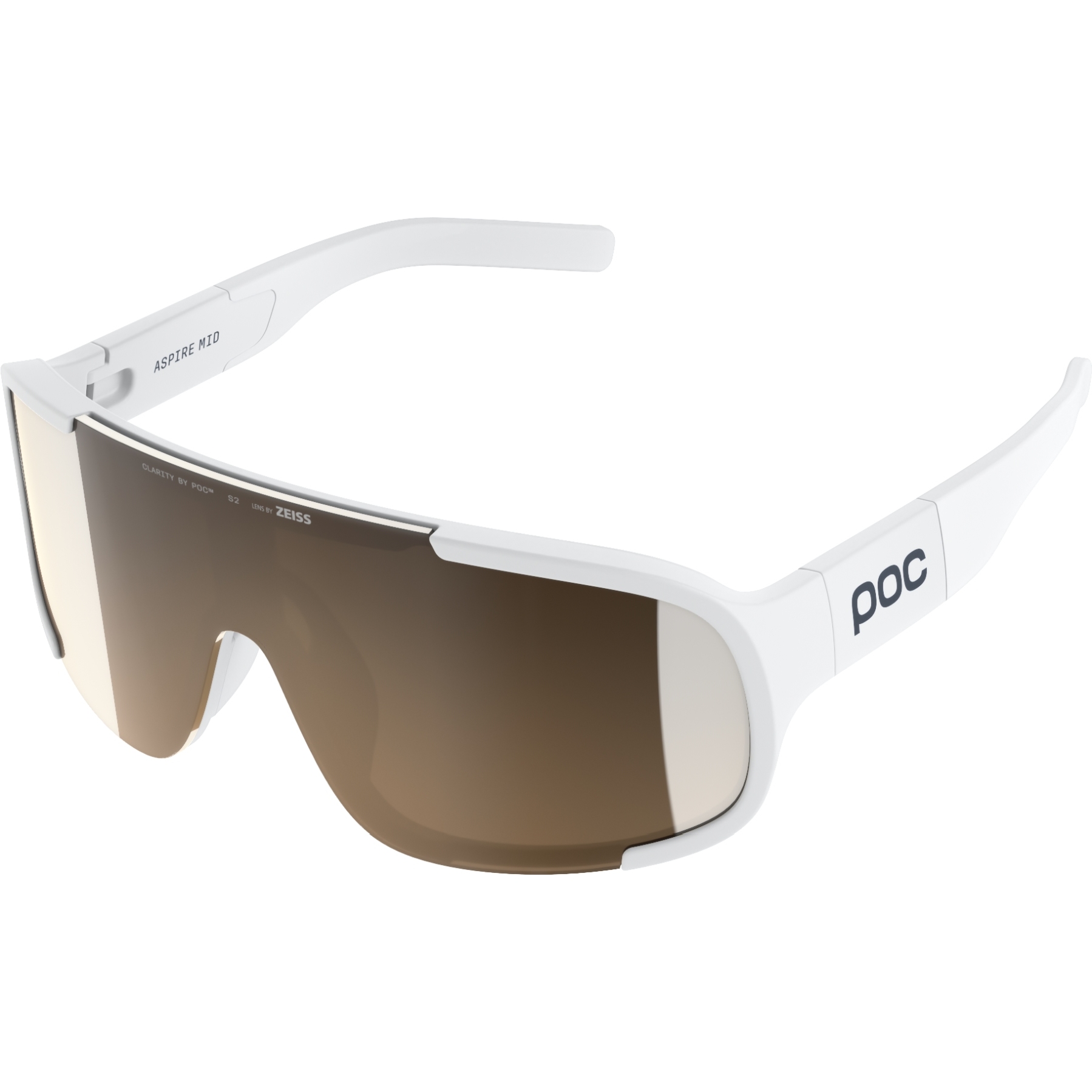 Bild von POC Aspire Mid Brille - Hydrogen White / Clarity Trail/Partly Sunny Silver