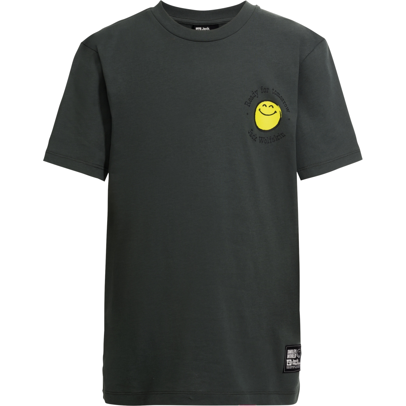 Productfoto van Jack Wolfskin Smileyworld T-Shirt Jongere - slate green