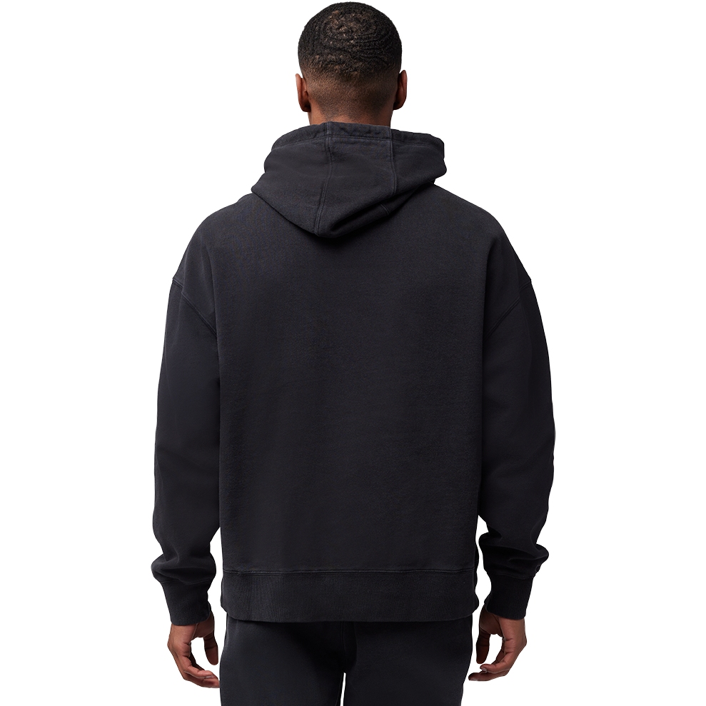 Fox Felpa Con Cappuccio Lapped Pullover – Nero, 80% Cotone, Logo Fox Head Sul Retro - 2