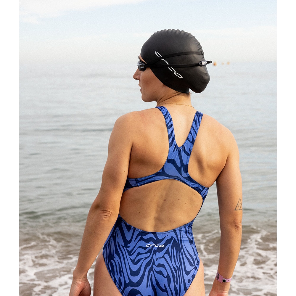 Orca Core One Piece Swimsuit Women - deep blue blue sky | BIKE24