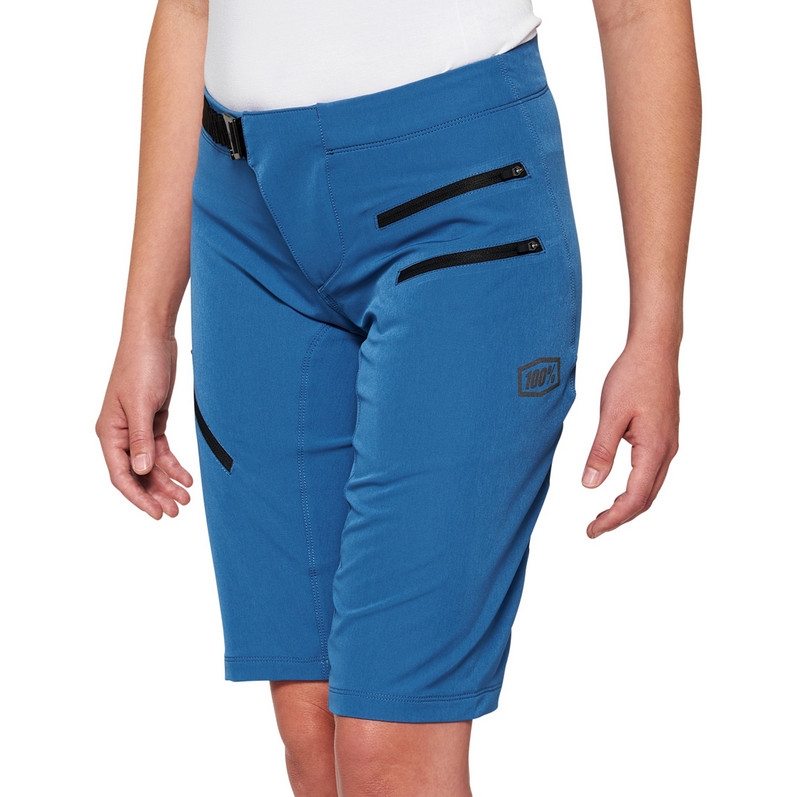 Picture of 100% Airmatic Women&#039;s Bike Shorts - slate blue