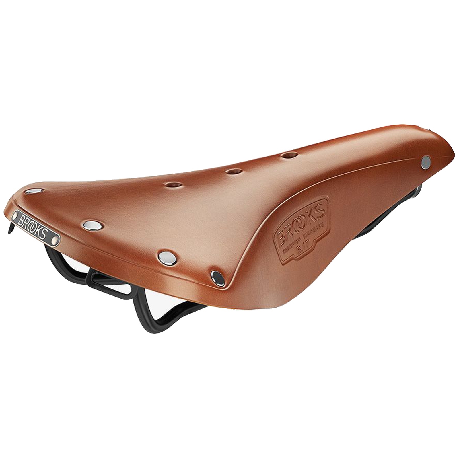 Picture of Brooks B17 Bend Leather Saddle - honey