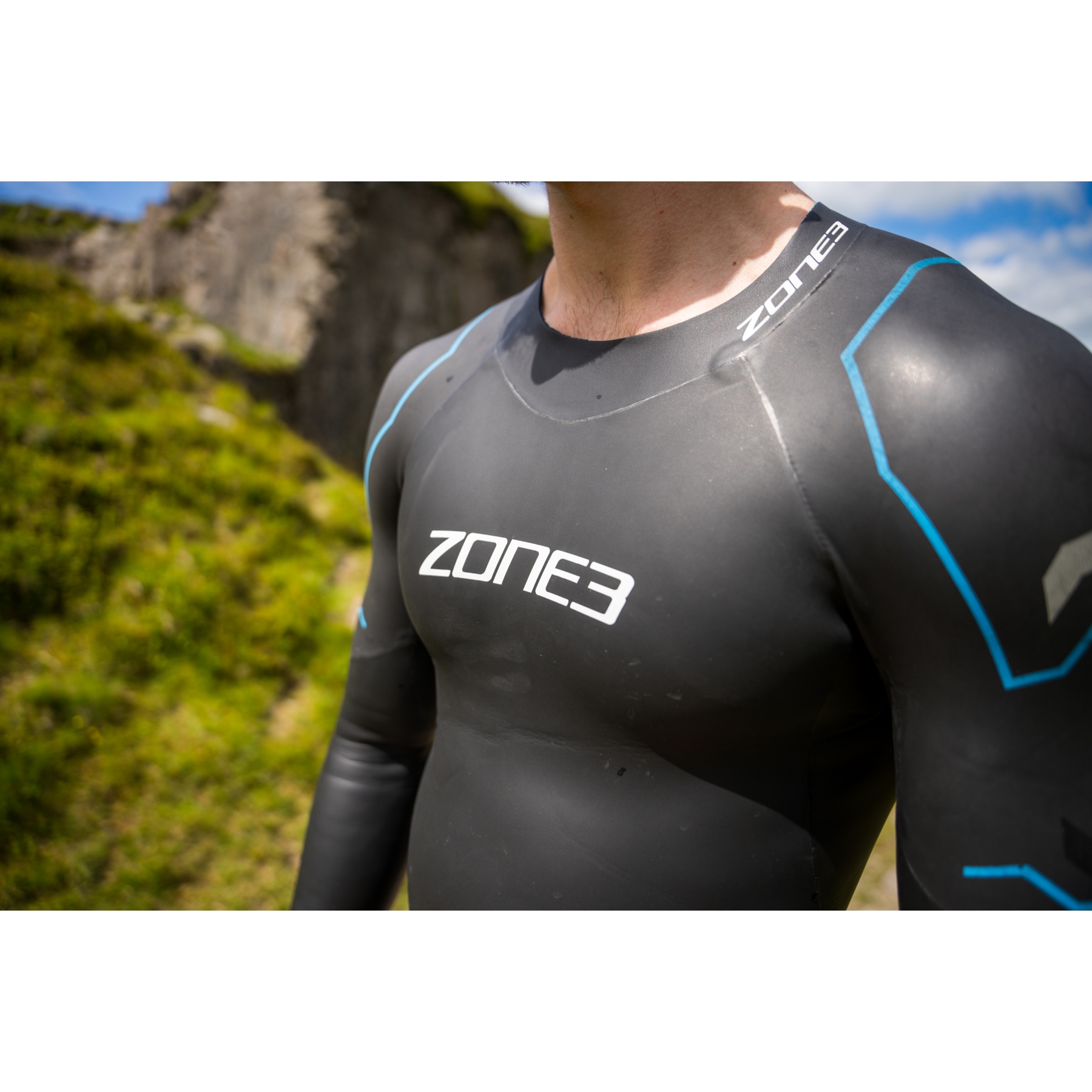 Zone3 Advance Wetsuit Men - black/blue/gunmetal | BIKE24