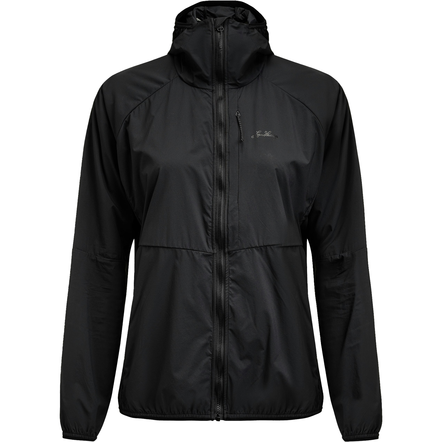 Picture of Lundhags Tived Light Windbreaker Jacket Women - Black 10000