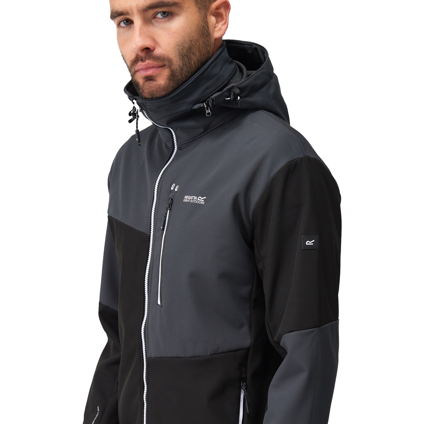 Regatta Hombre Highton LteHybrid Chaqueta softshell con capucha