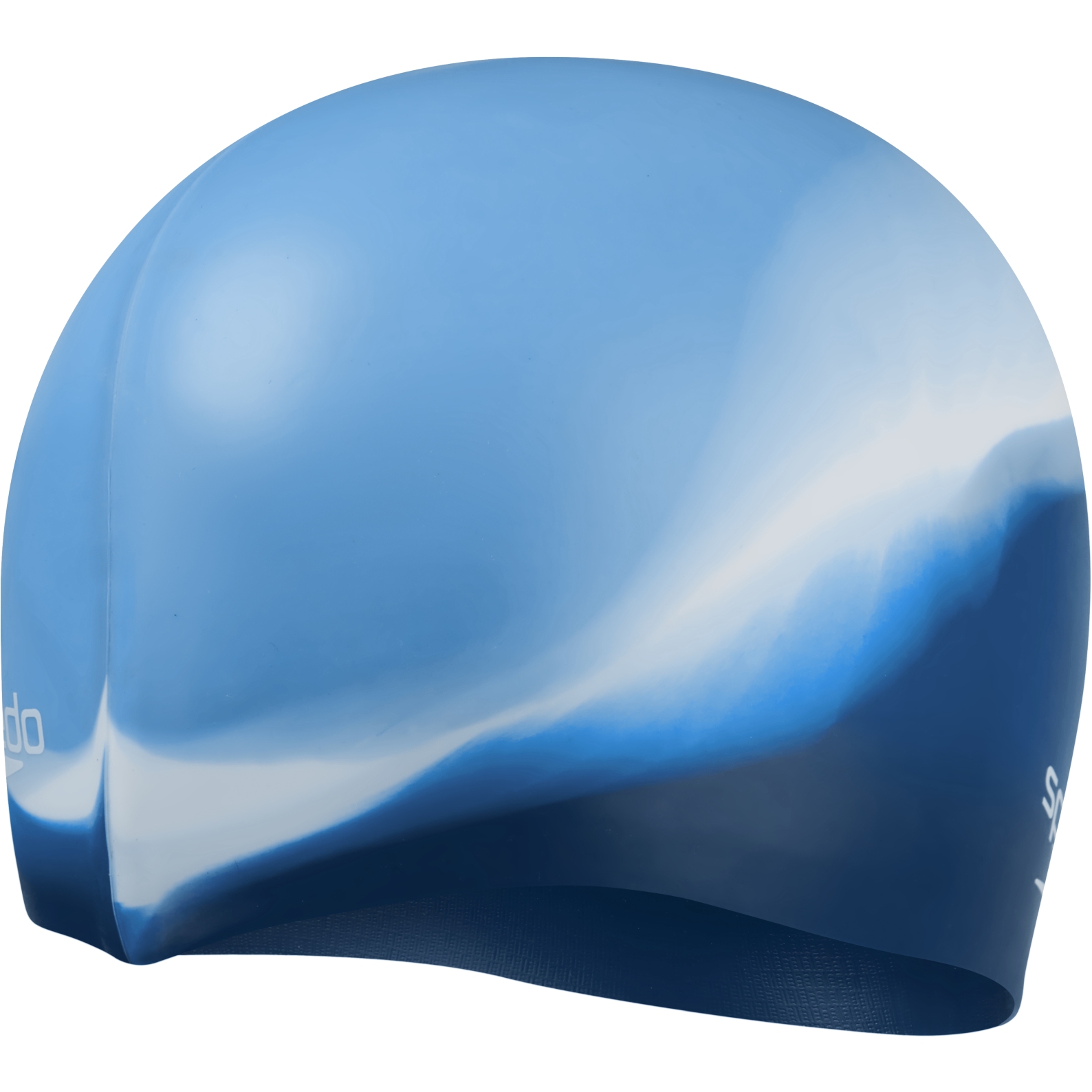 Picture of Speedo Multi Colour Silicone Cap - blissful blue/aegean blue/white