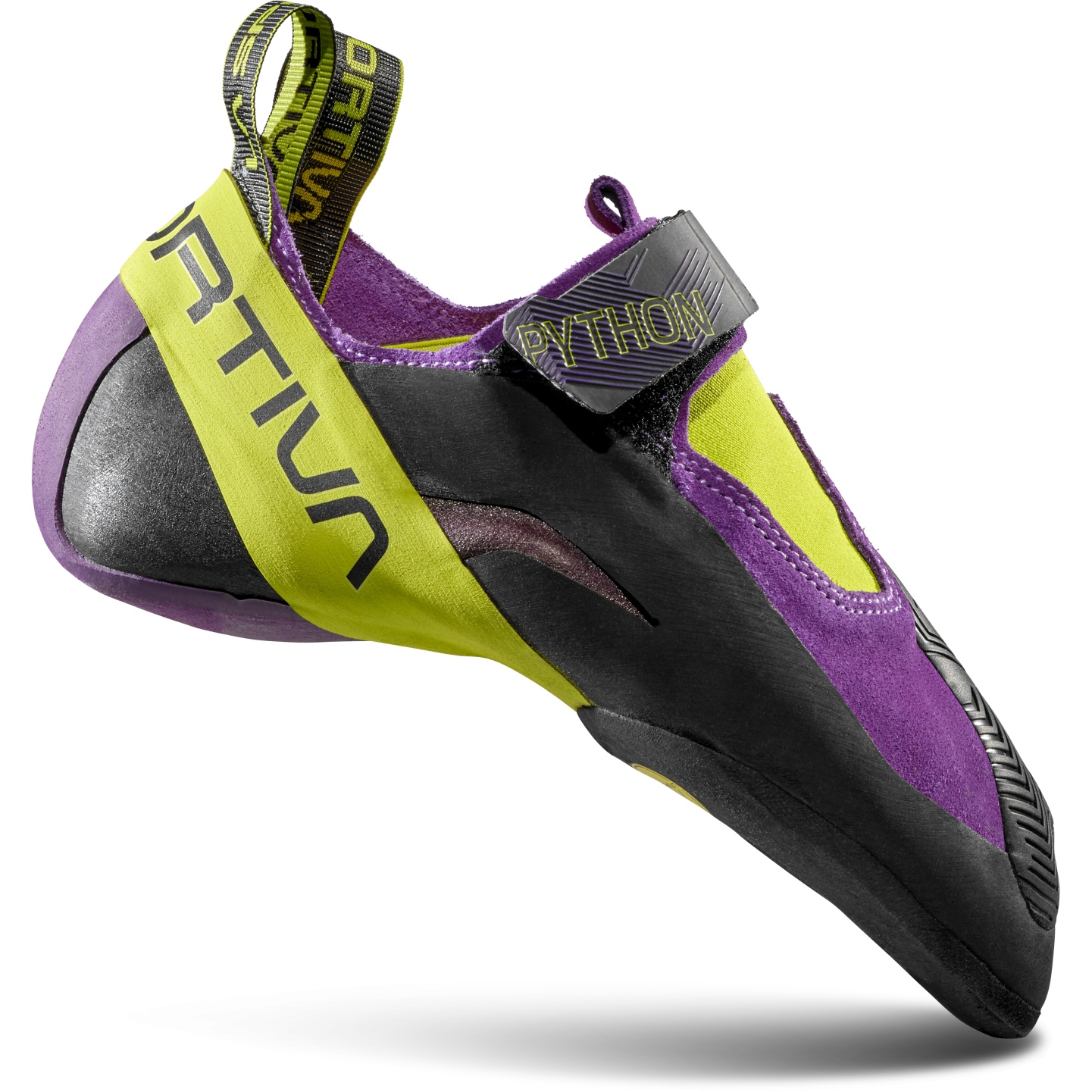 Productfoto van La Sportiva Python Klimschoenen - Purple/Lime Punch