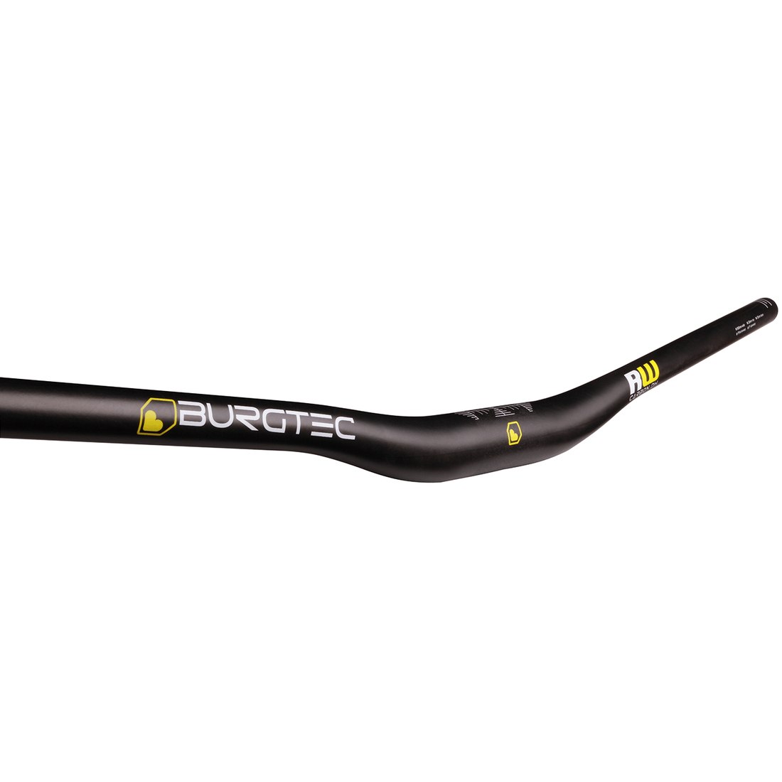 Picture of Burgtec RideWide DH Carbon 35.0 MTB-Handlebar - 800mm - 20mm Rise - UD carbon