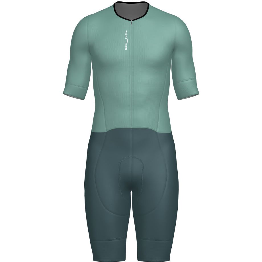Productfoto van Santini Leaf Racebody Dames 5T774LIMGLEAF - acqua