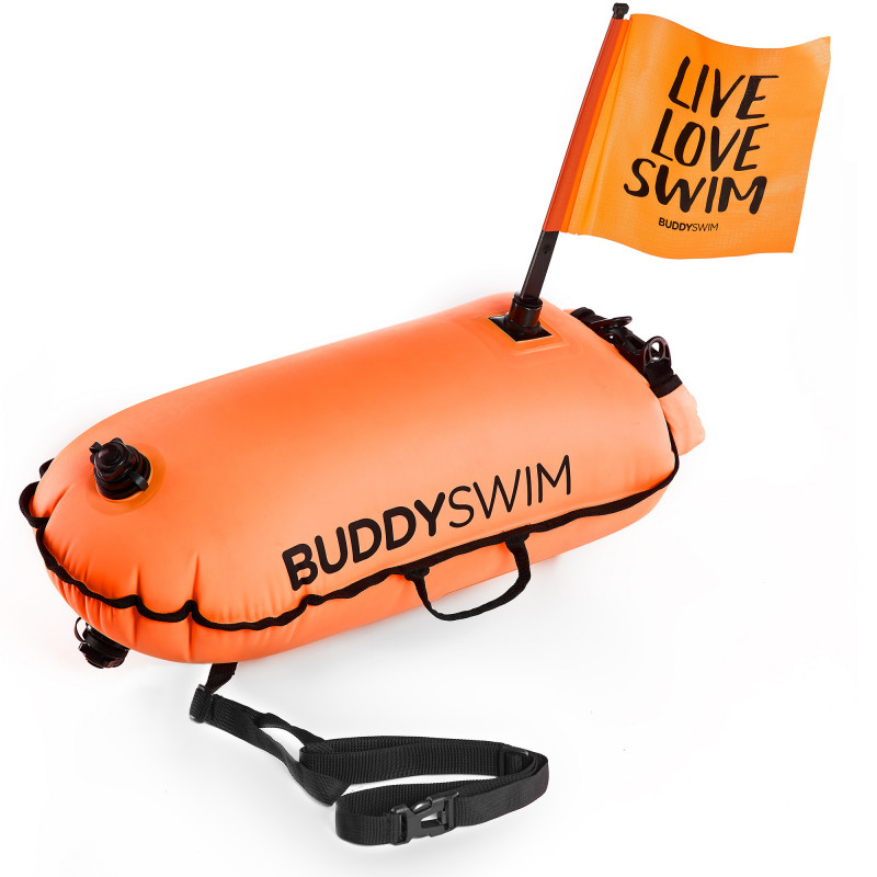Picture of Buddyswim DryBag Buoy with Flag 28lt - orange