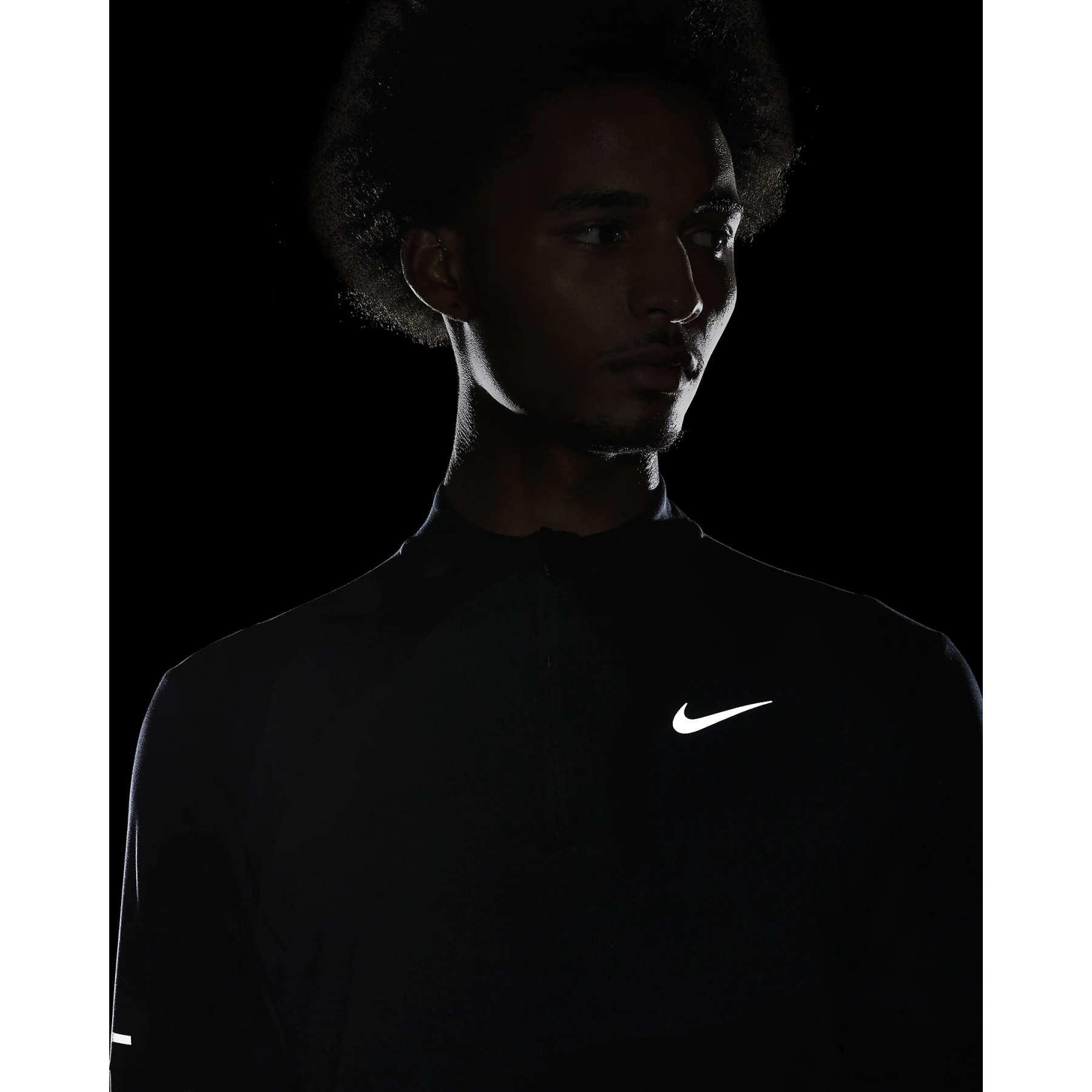 Nike Dri-Fit 1/4-Zip Longsleeve Running Top Men - black/reflective silver  DD4756-010