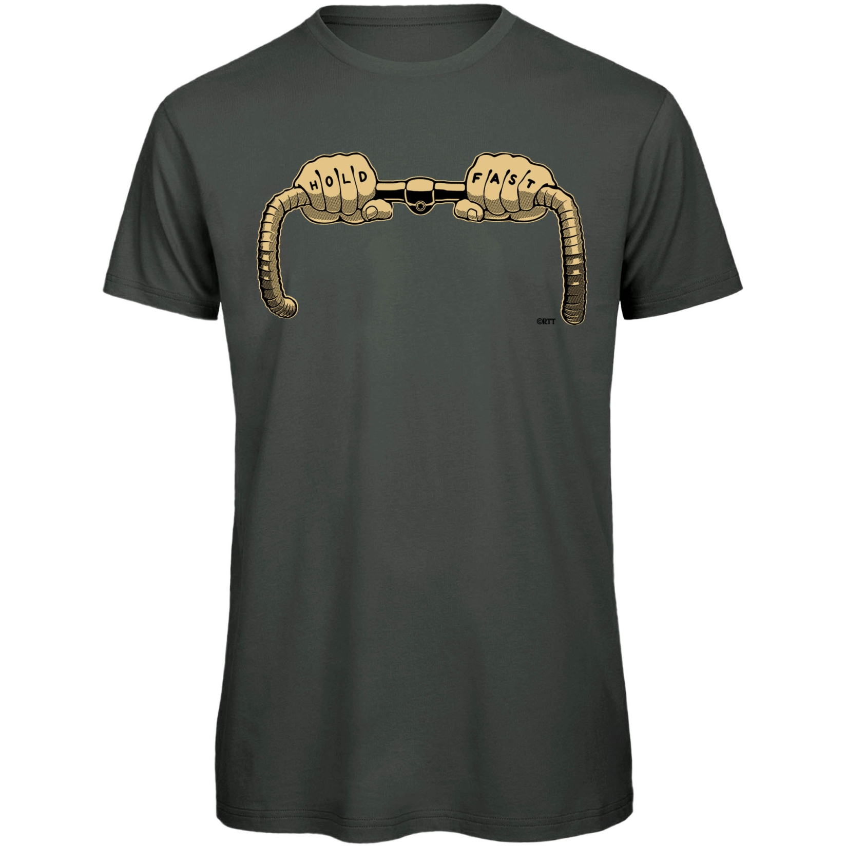 Picture of RTTshirts Hold Fast Bike T-Shirt Men - dark grey - 21061