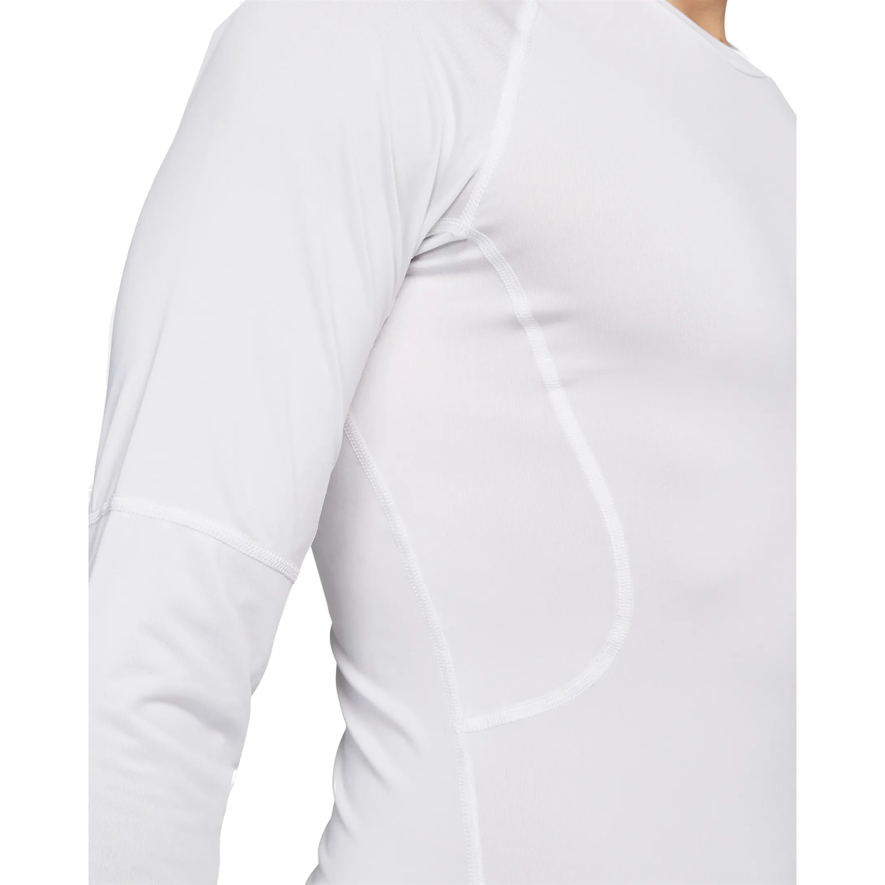 white nike pro long sleeve