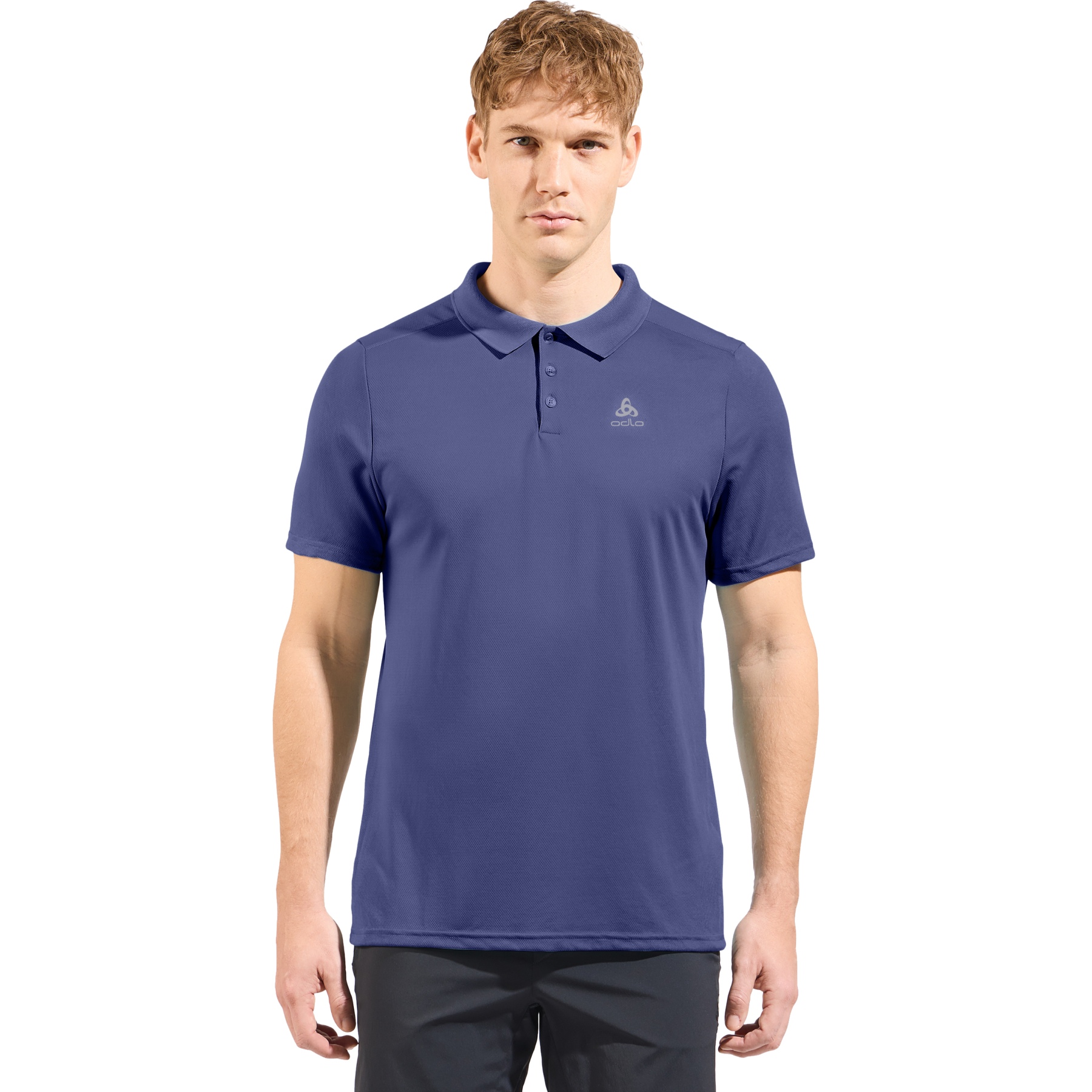 Foto van Odlo F-Dry Poloshirt Heren - skipper blue