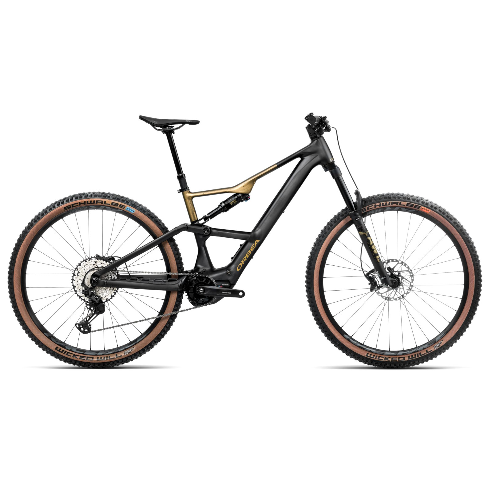 Productfoto van Orbea RISE SL H20 E-Mountainbike - 2025 - Diamond Black - Splash Olive Green (matt)