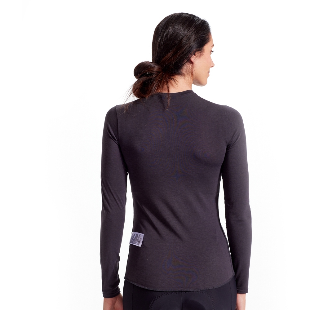 Pearl Izumi Couche De Base Thermique Femme Laine Mérinos Manches Longues Gris XL