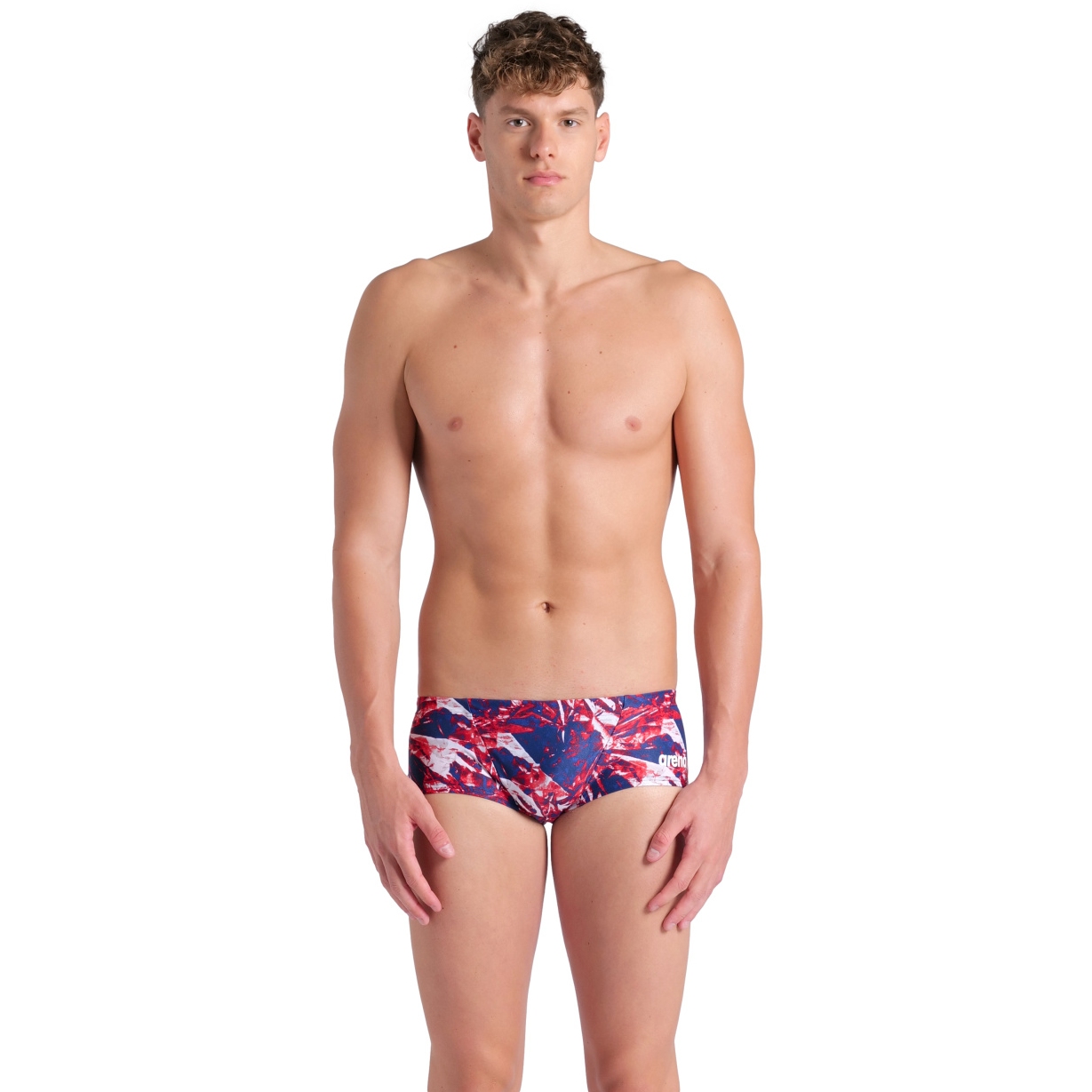 Produktbild von arena Performance Team Crackle Low Waist Badehose Herren - Team Rot Weiß Blau