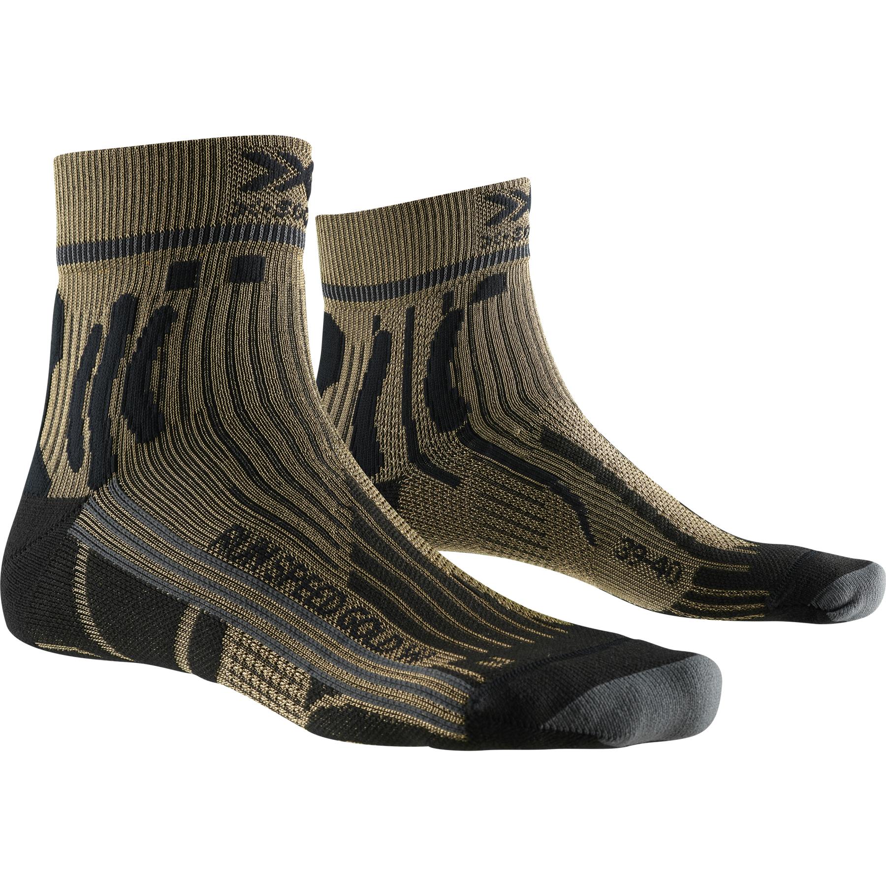 Produktbild von X-Socks Run Speed Two Gold Damen Laufsocken - gold/black