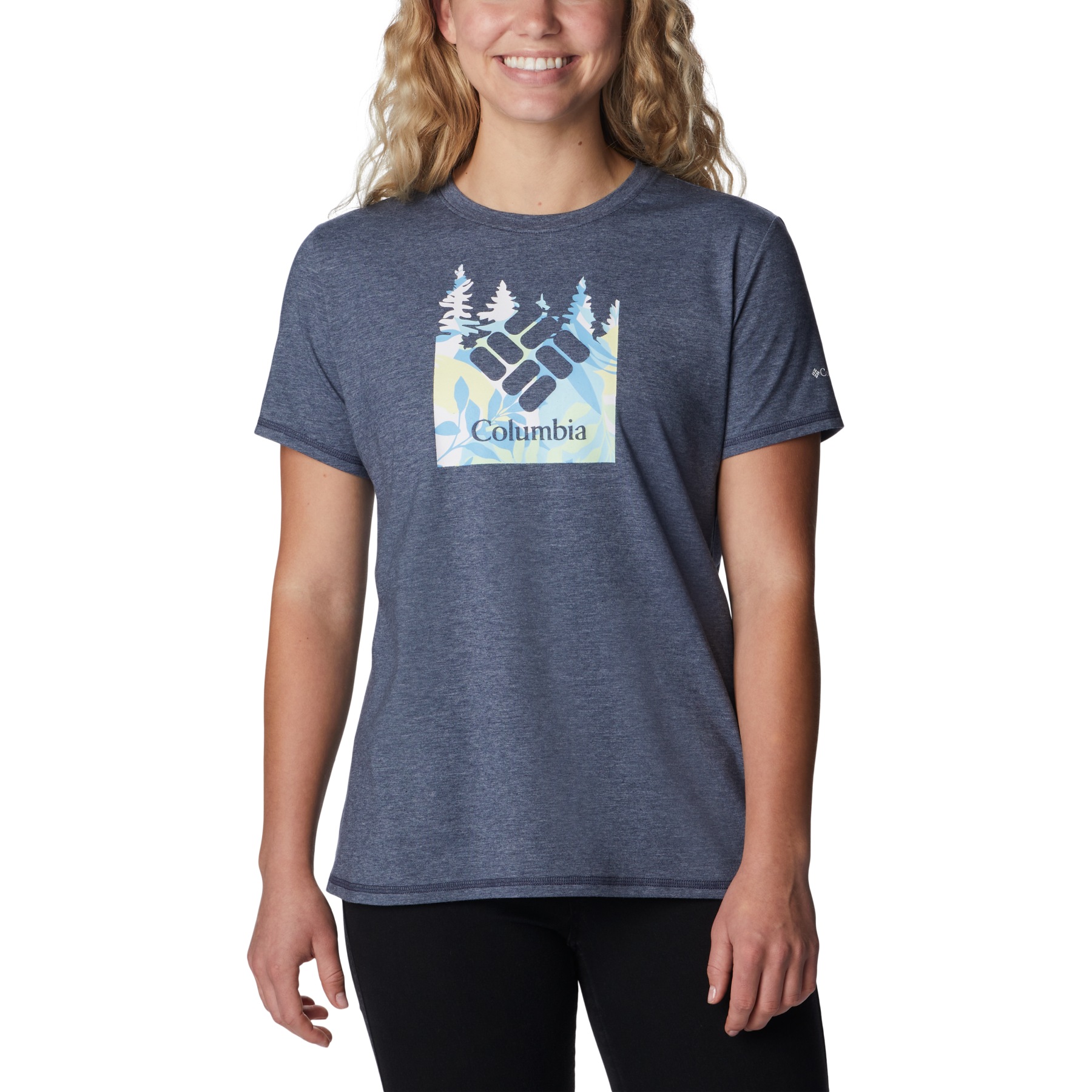Produktbild von Columbia Sun Trek Graphic T-Shirt Damen - Nocturnal/Arboreal Swirl Graphic