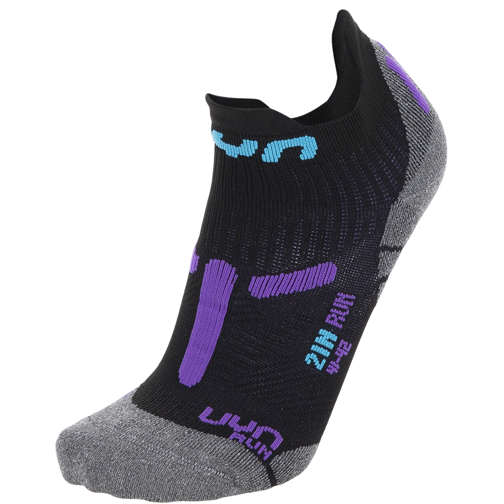 Produktbild von UYN Run 2In Socken Damen - Schwarz/Violet