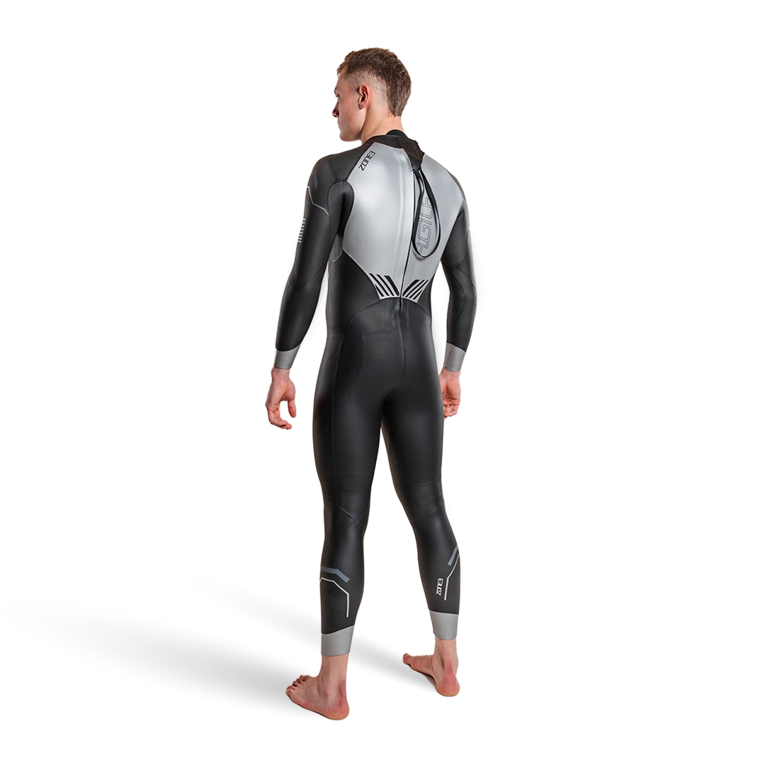 Zone3 Agile Wetsuit Heren - black/silver/gunmetal | BIKE24