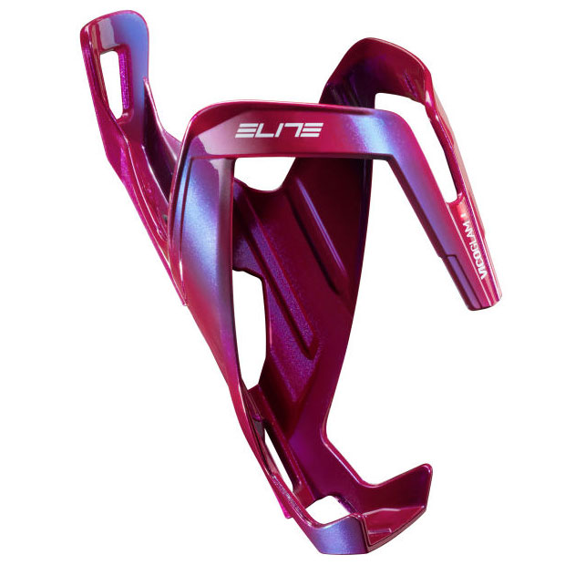 Picture of Elite Vico Glam Bottle Cage - glossy / red metal white