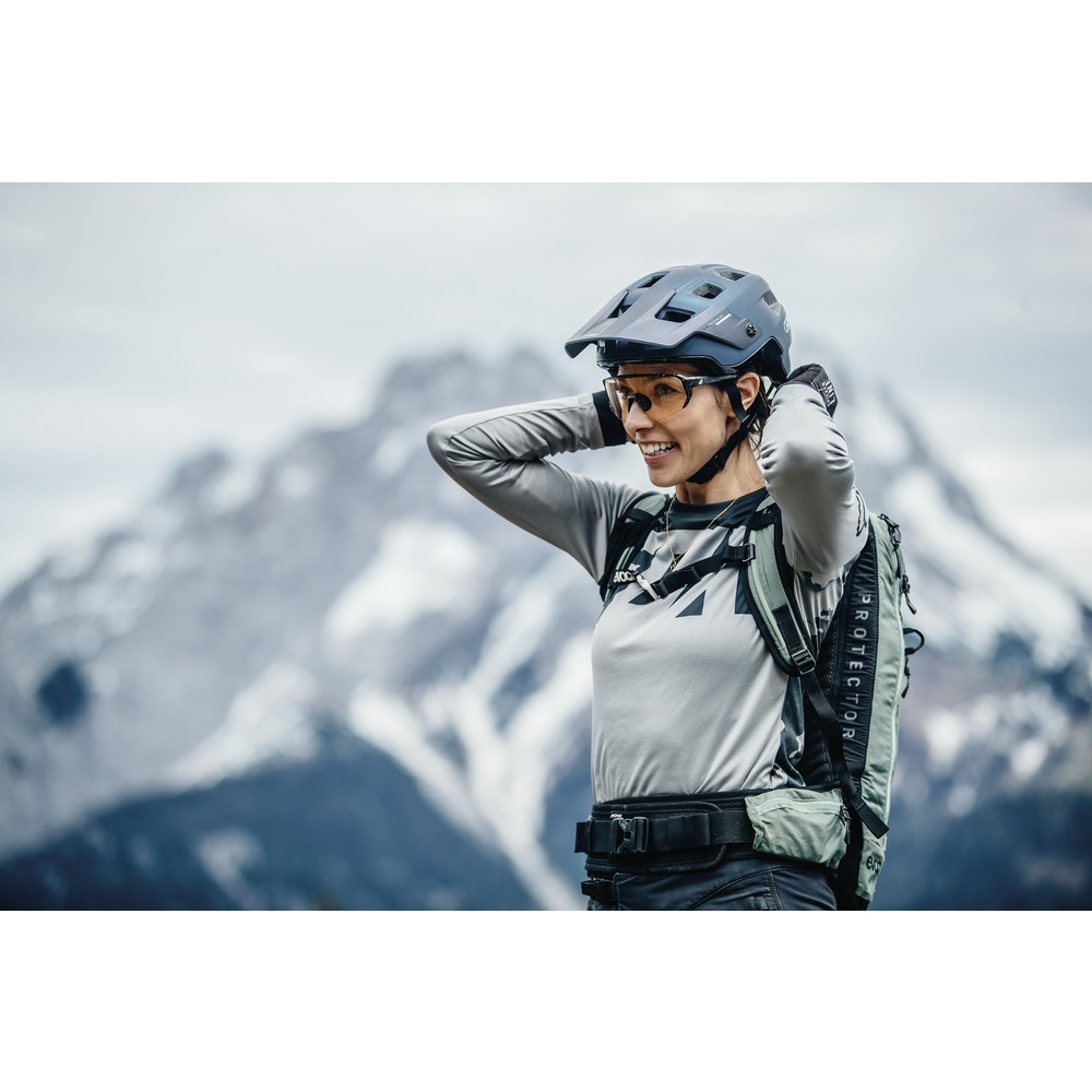 ABUS MoDrop Casco MTB, casco da bicicletta robusto con buona ventilazione per mountain bike, vestibilità personalizzata, per donna e uomo Nero (velvet black) S (51-55 cm