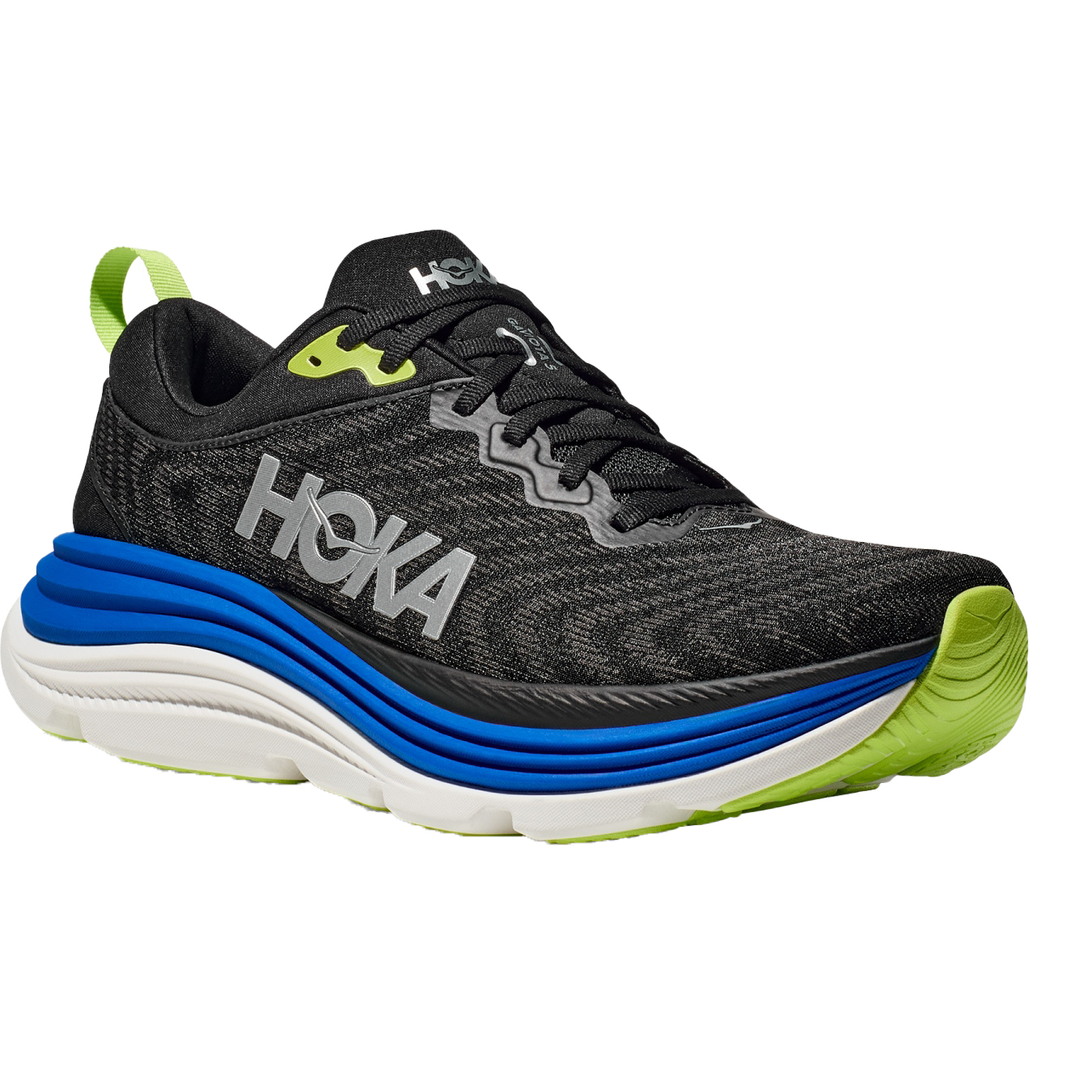 Photo produit de Hoka Chaussures Running Homme - Gaviota 5 - noir / electric cobalt