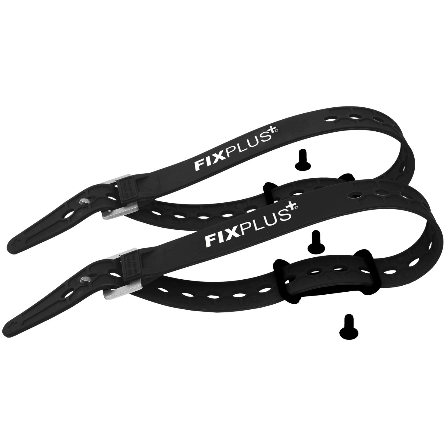 Productfoto van FixPlus Strap Anchor 2 pcs. incl. 2x Strap Black 46cm - black/black