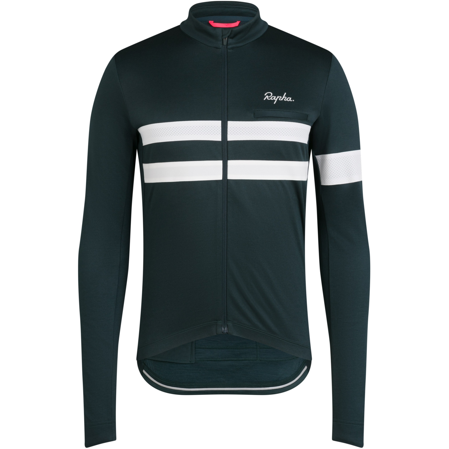 Rapha Brevet Long Sleeve Jersey Men - forest green/white | BIKE24