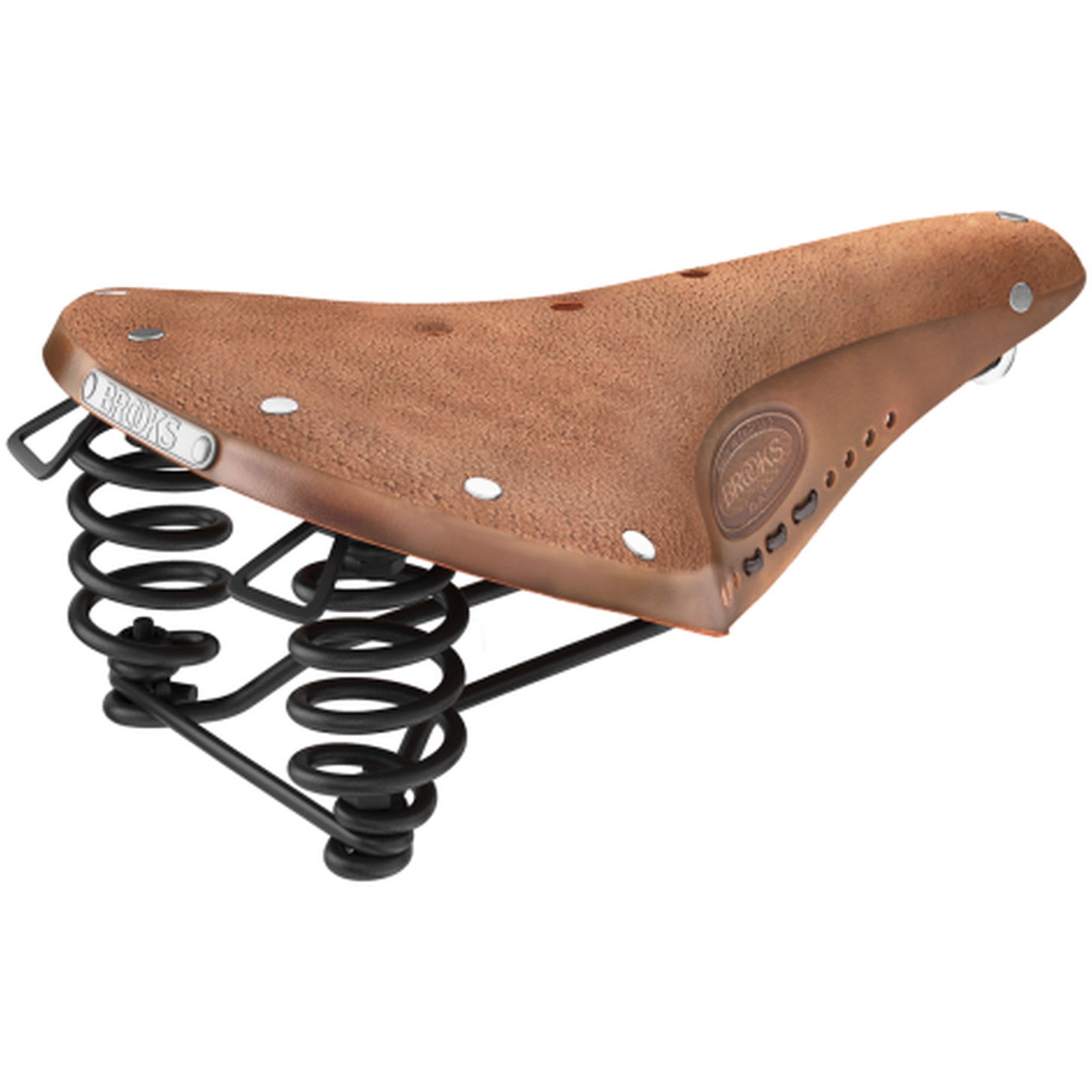 Picture of Brooks B67 Softened Bend Leather Saddle - Dark Tan