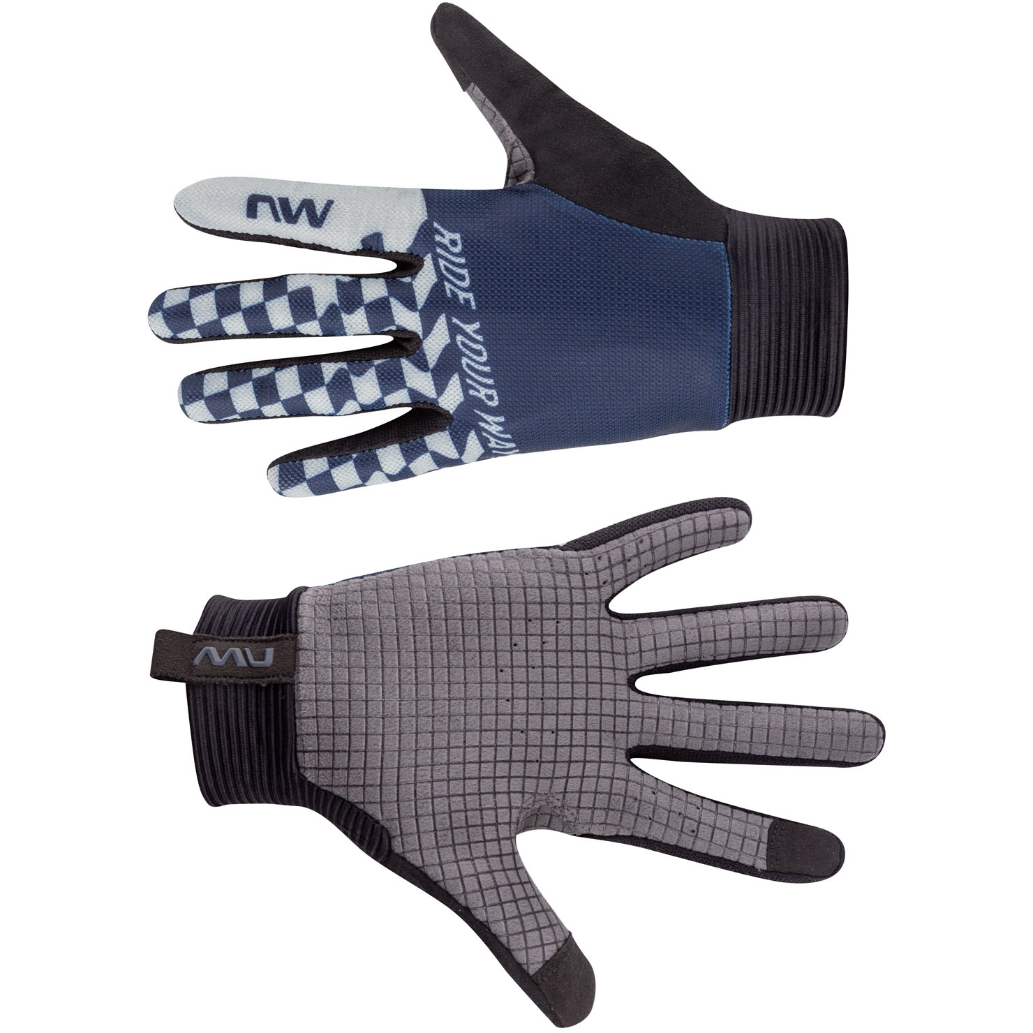 Picture of Northwave Air LF Full Finger Gloves Men - deep blue/light grey 29